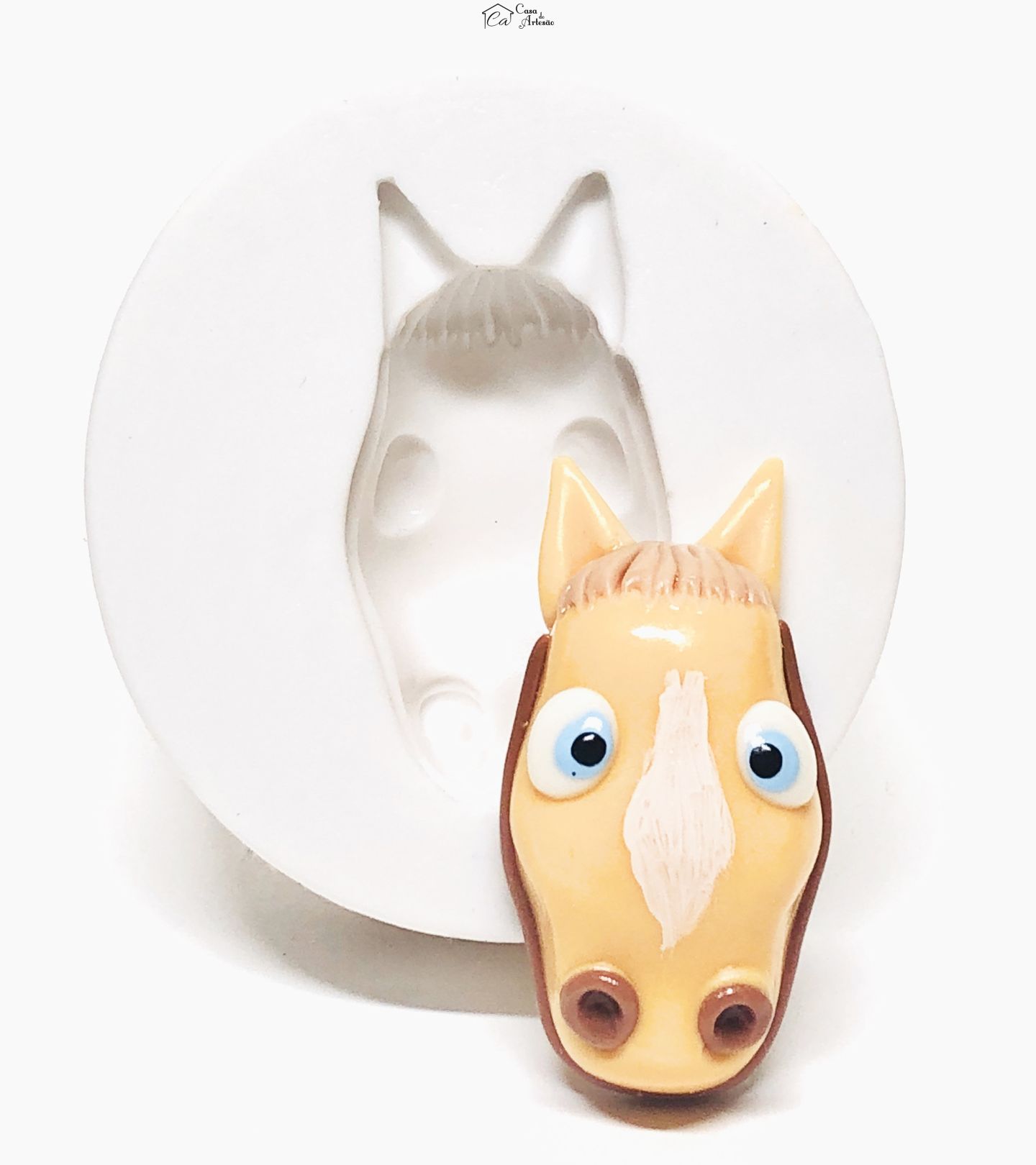 Molde de silicone - A Fazenda do Zenon - Rosto Bretão - Grande - P1070