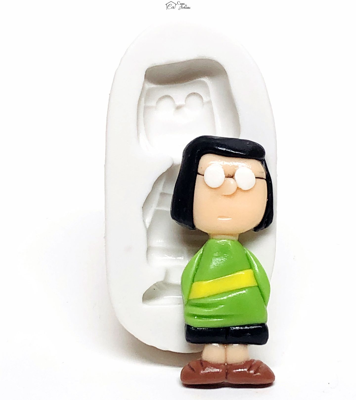 Molde de silicone - Turma do Snoopy - Marcie - Grande - P1079