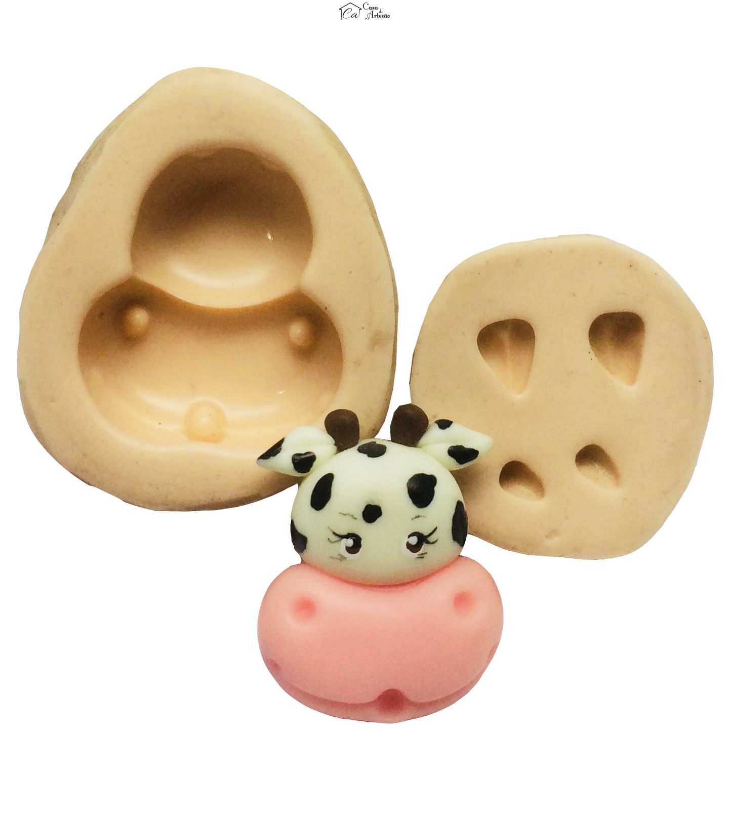 Molde de silicone - Rosto Vaca - P111