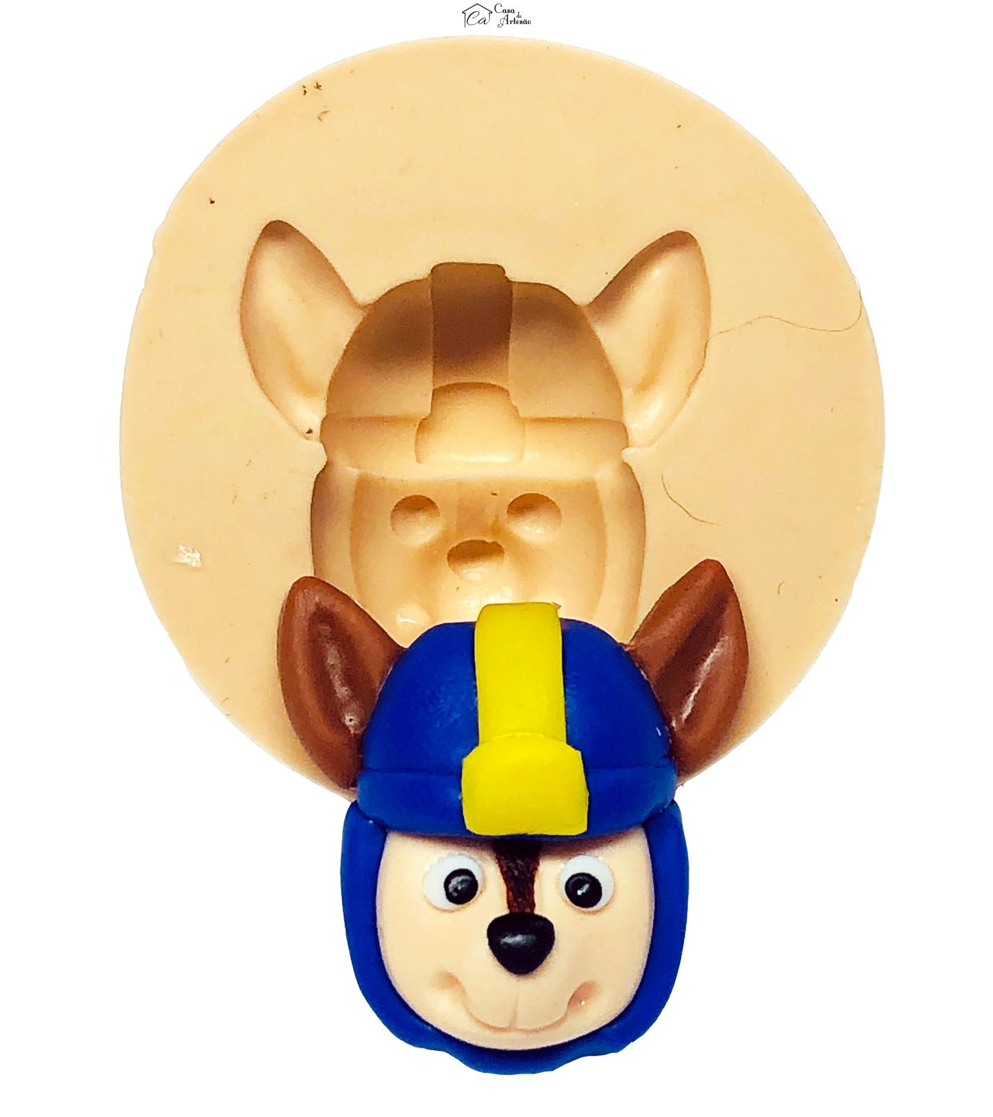 Molde de silicone - Patrulha Canina Aquatica - Rosto Chase - Medio - P666