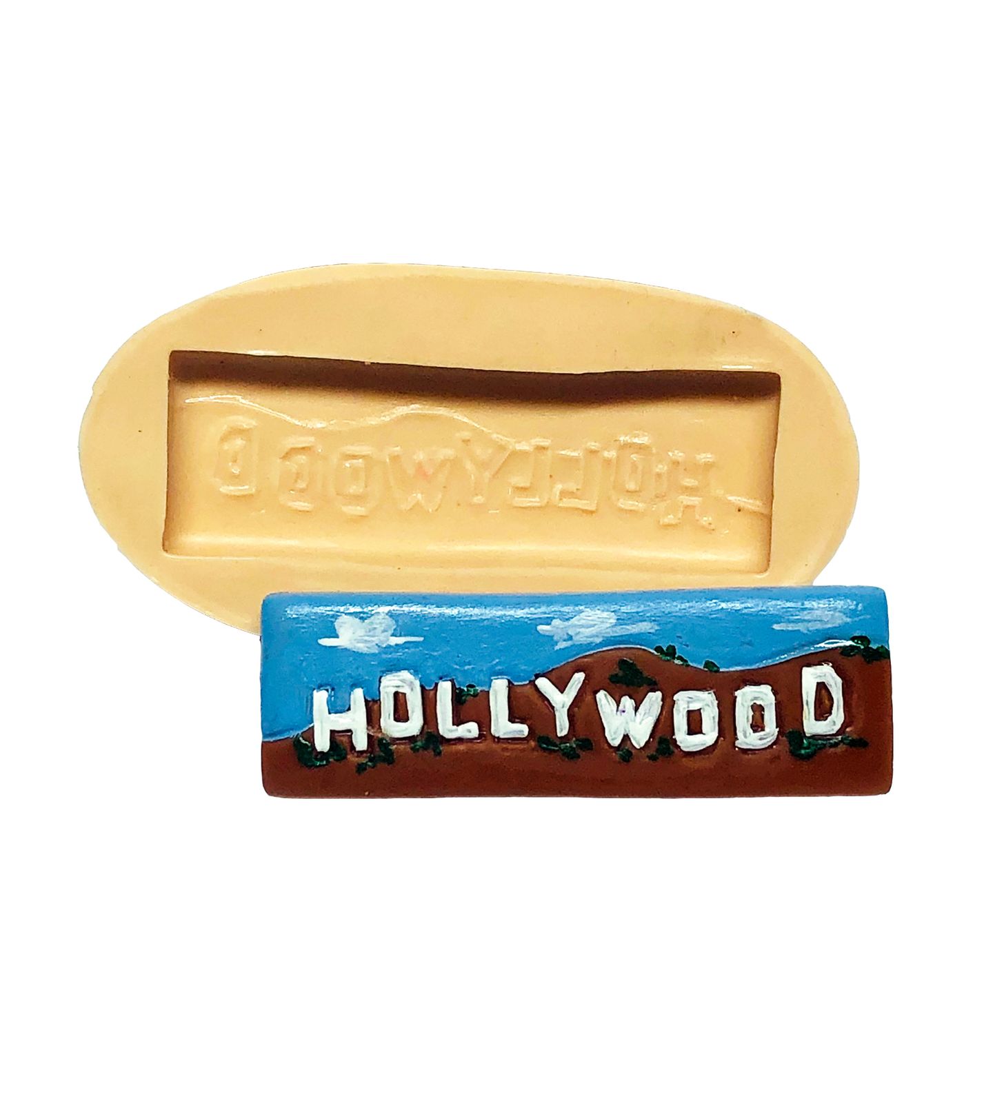 Molde de silicone - Cinema - Letreiro Hollywood - Medio - P695