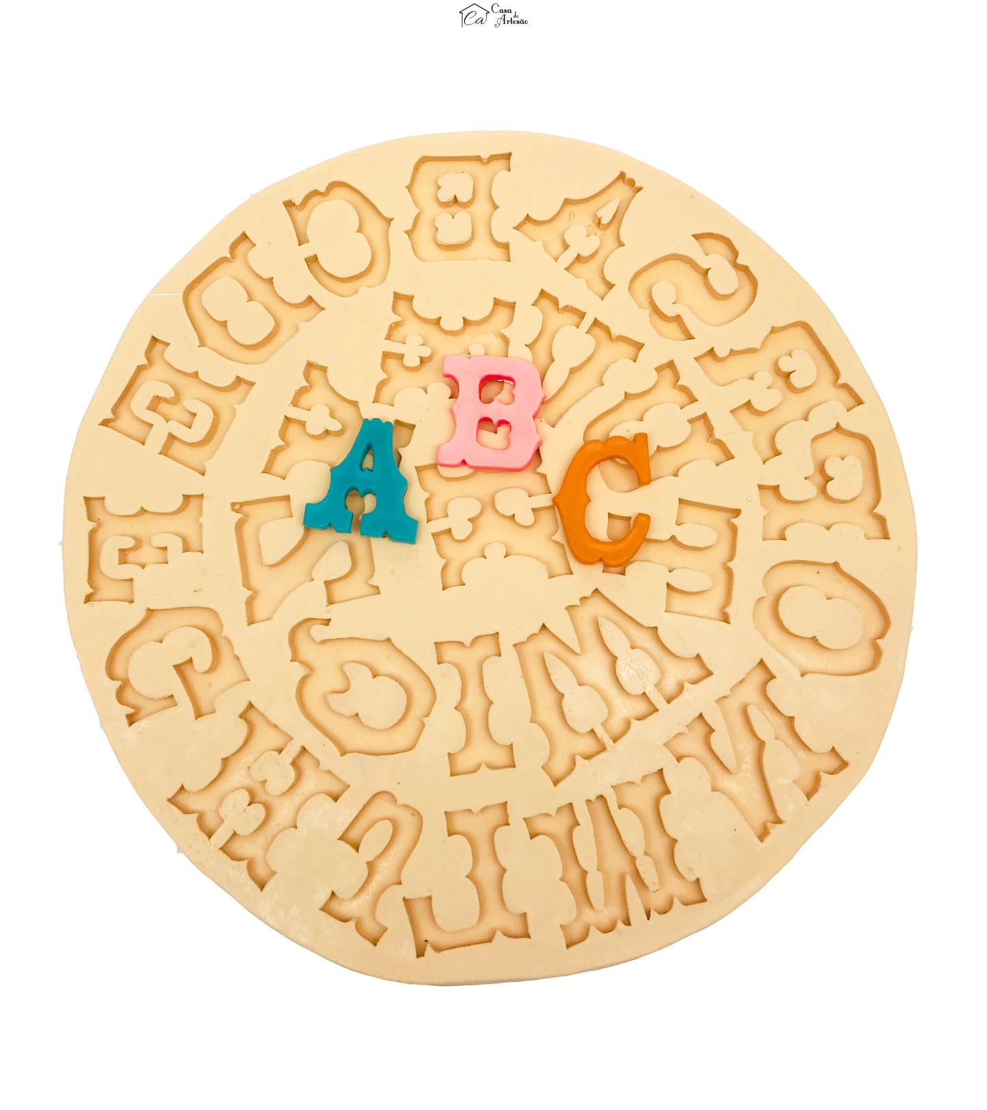 Molde de silicone - Alfabeto - PE