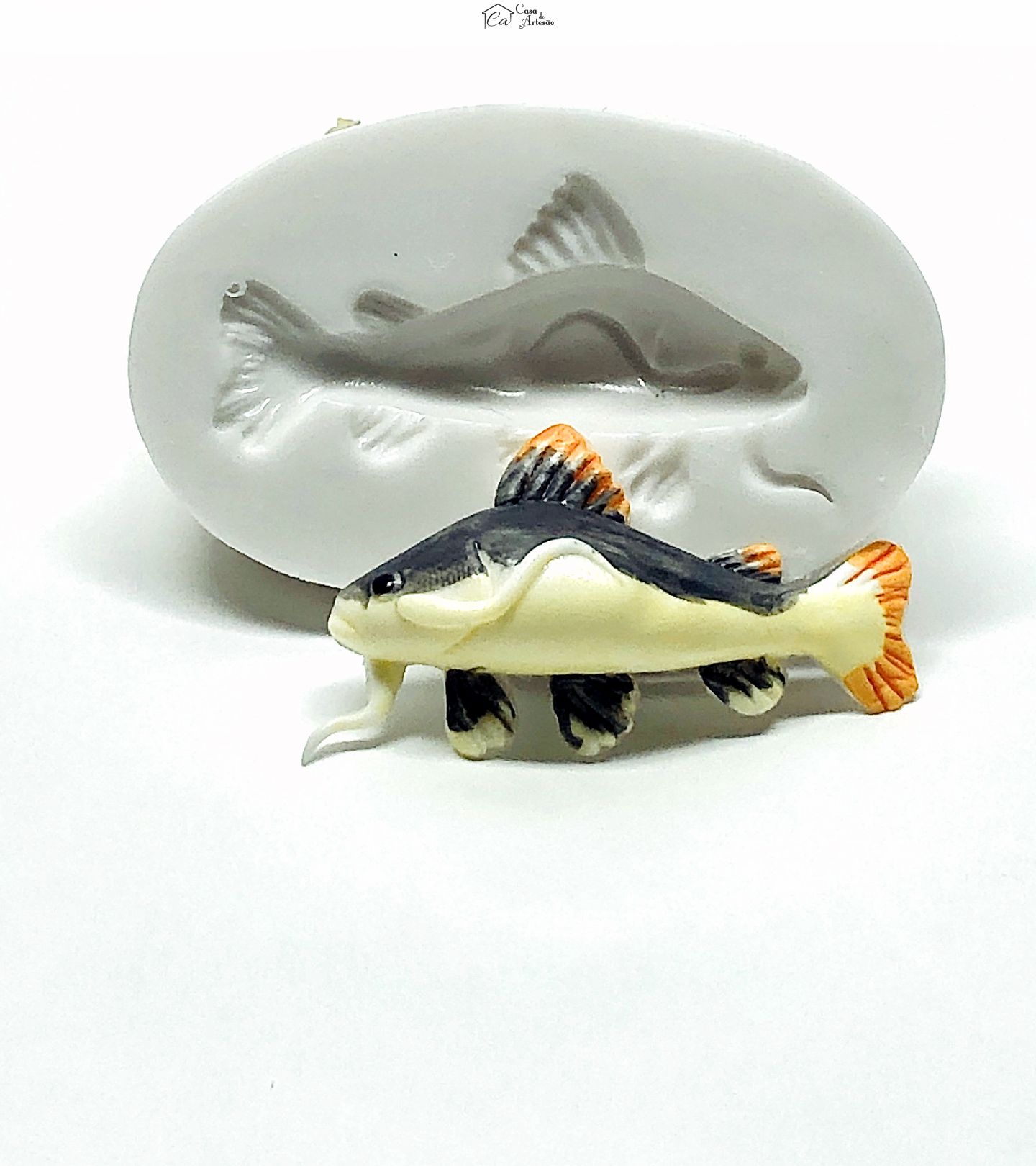 Molde de silicone - Peixe - Pirarara - Pequeno - P998