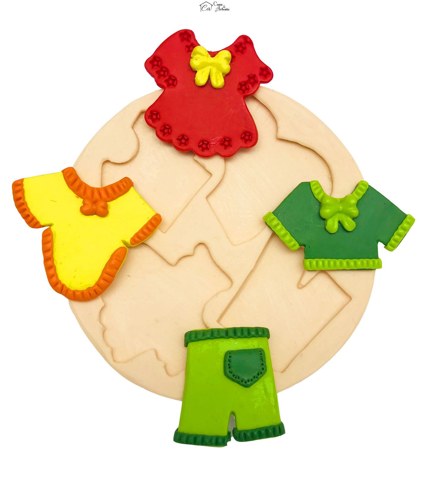 Molde de silicone - Roupinhas