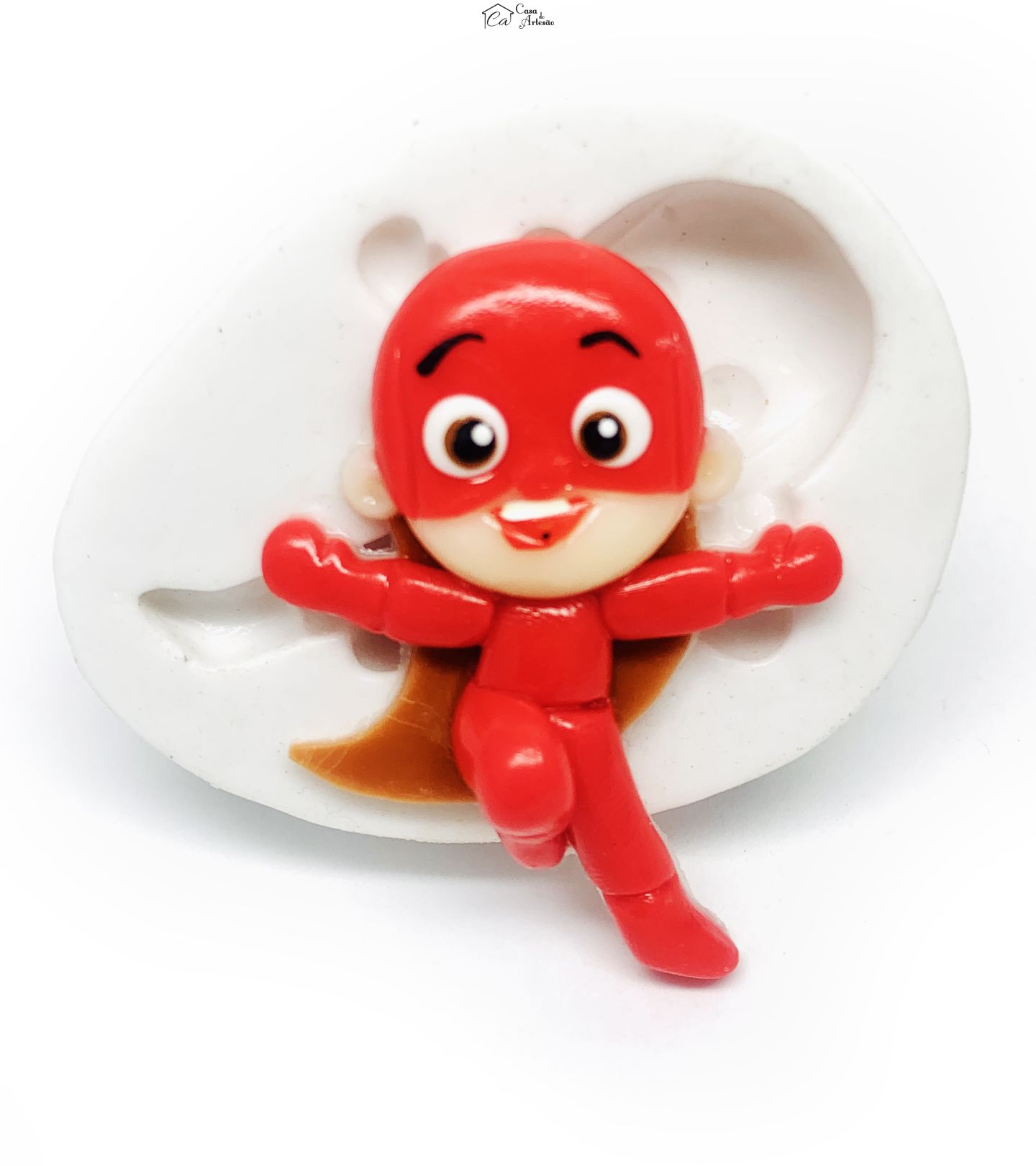 Molde de silicone - Os Aventureiros - Aventureiro Vermelho - Grande - P1209