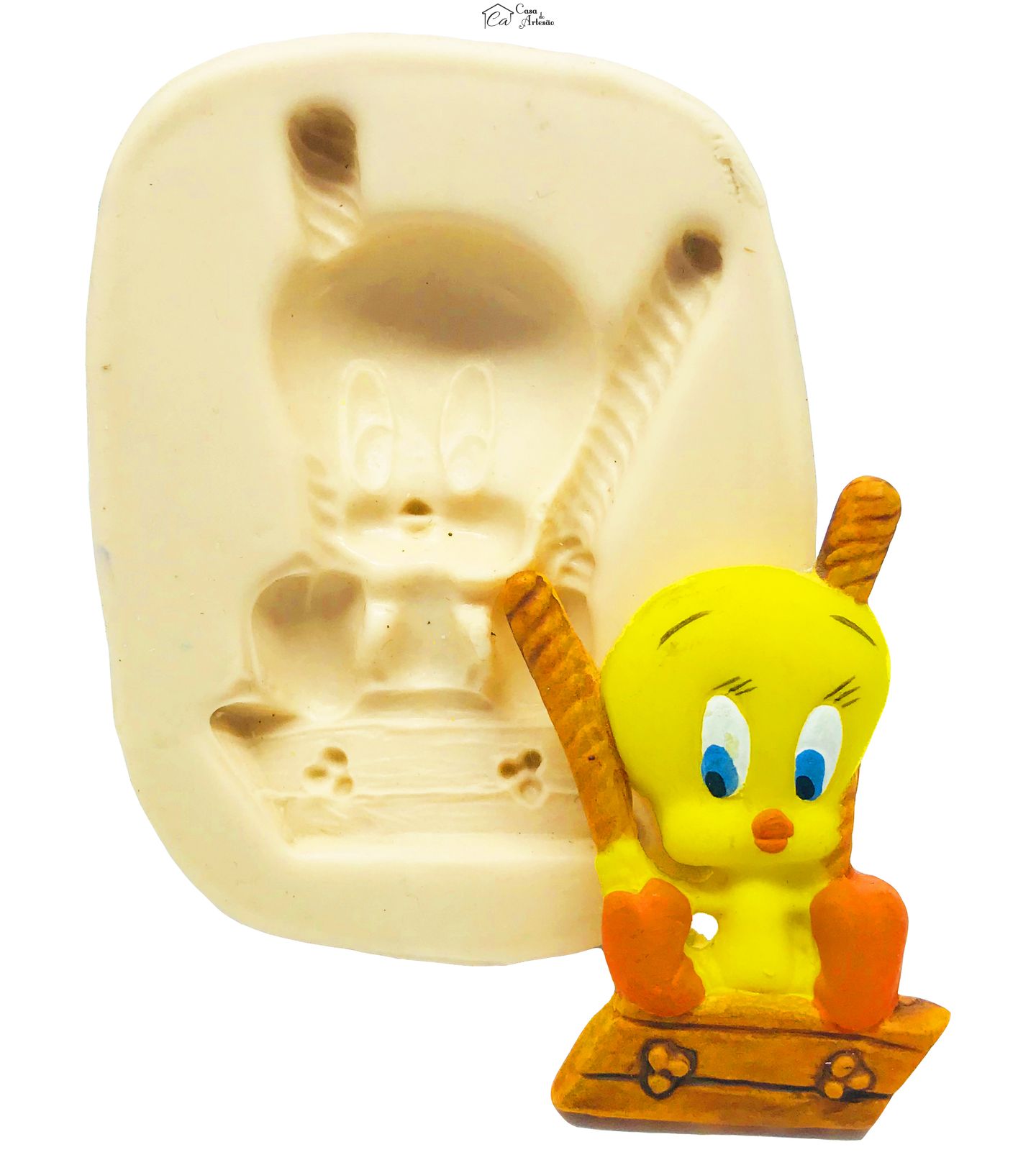 Molde de silicone - Piu-Piu Na Balança - P85