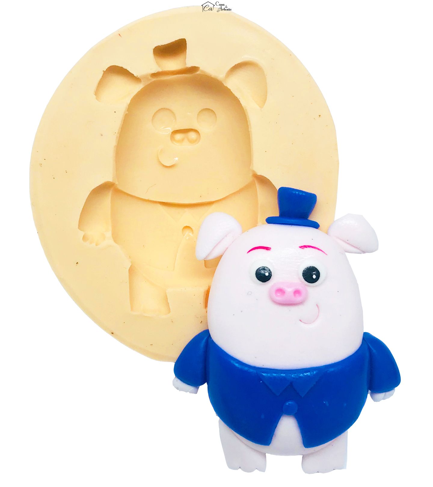 Molde de silicone - Sitio do Pica Pau Amarelo - Marques de Rabico - Grande - P478