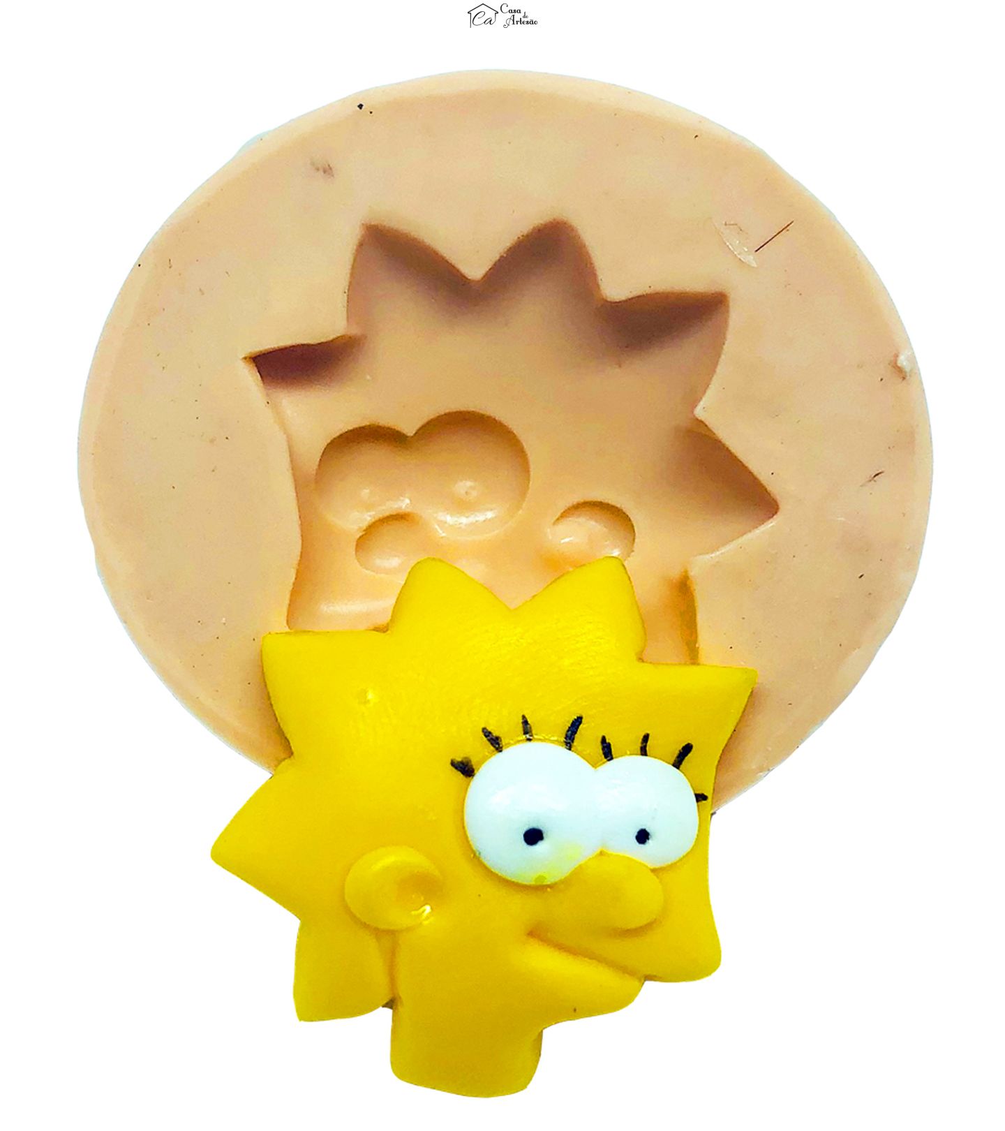 Molde de silicone - Simpsons - Rosto Lisa - Pequeno - P823