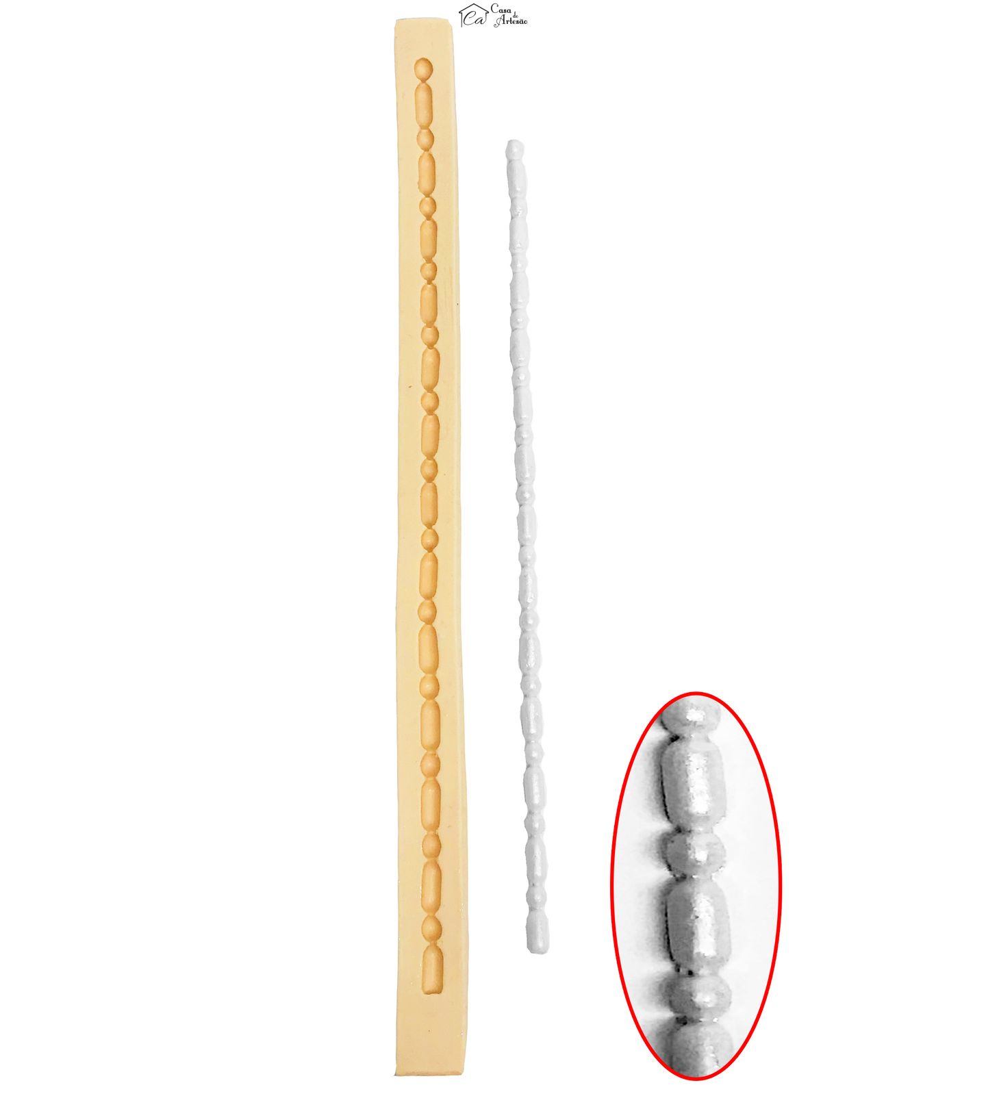 Molde de silicone - Border - 21,5 Cm - PE