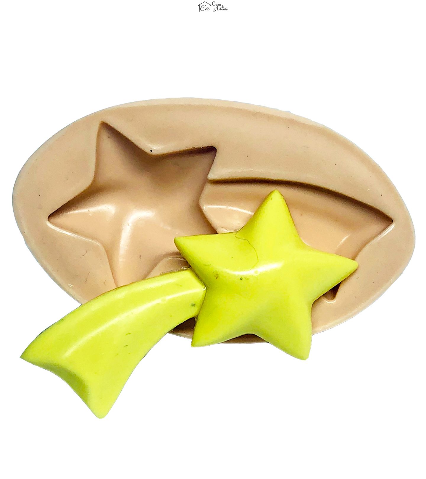Molde de silicone - O Pequeno Principe - Estrela Cadente - Media - P748