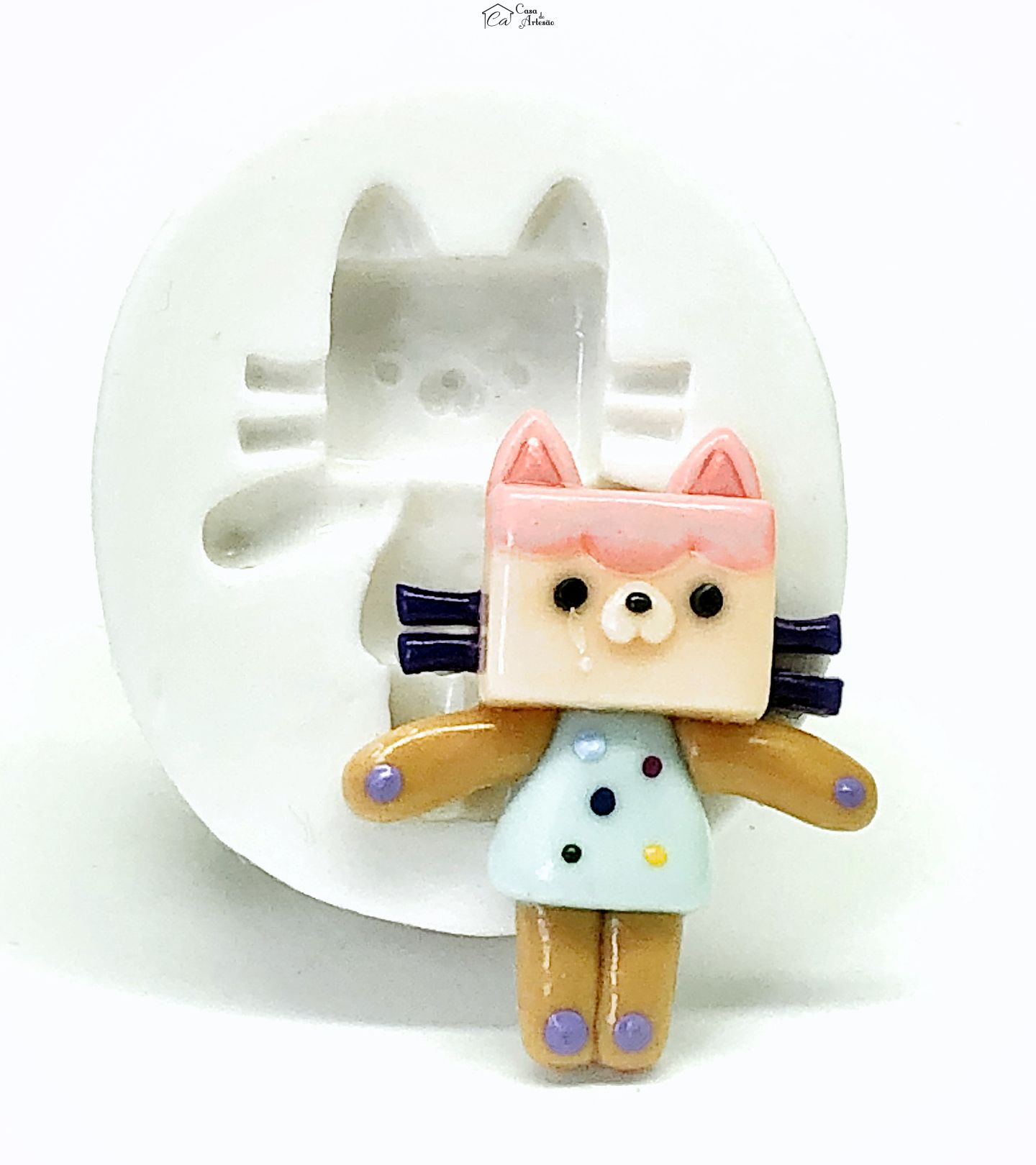 Molde de silicone - A Casa Magica da Gabby - Baby Box - Media - P1115