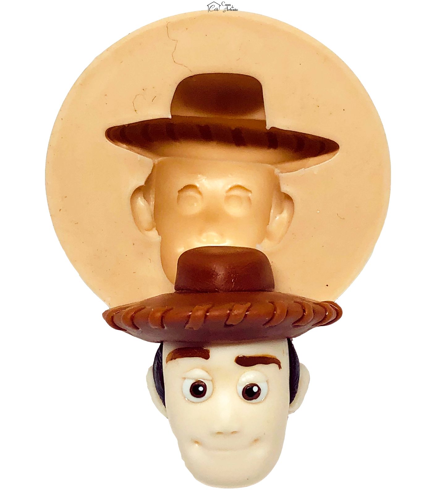 Molde de silicone - Toy Story - Rosto Woody - Pequeno - P659