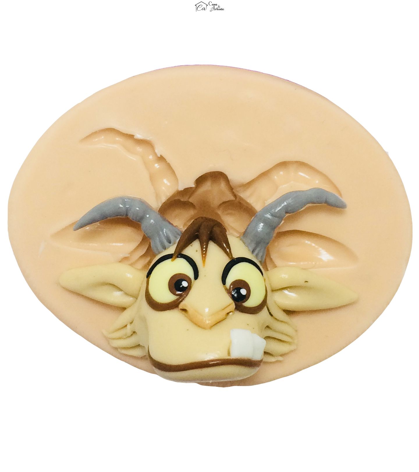 Molde de silicone - Touro Ferdinando - Rosto Lupe - Medio -P380