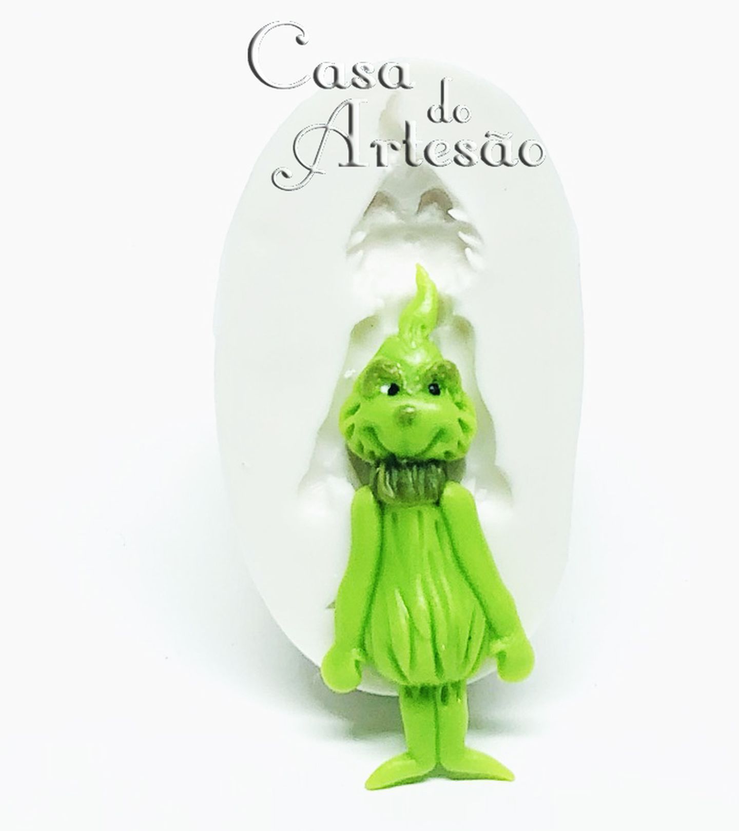 Molde de silicone - Natal - Grinch - Pequeno - P933