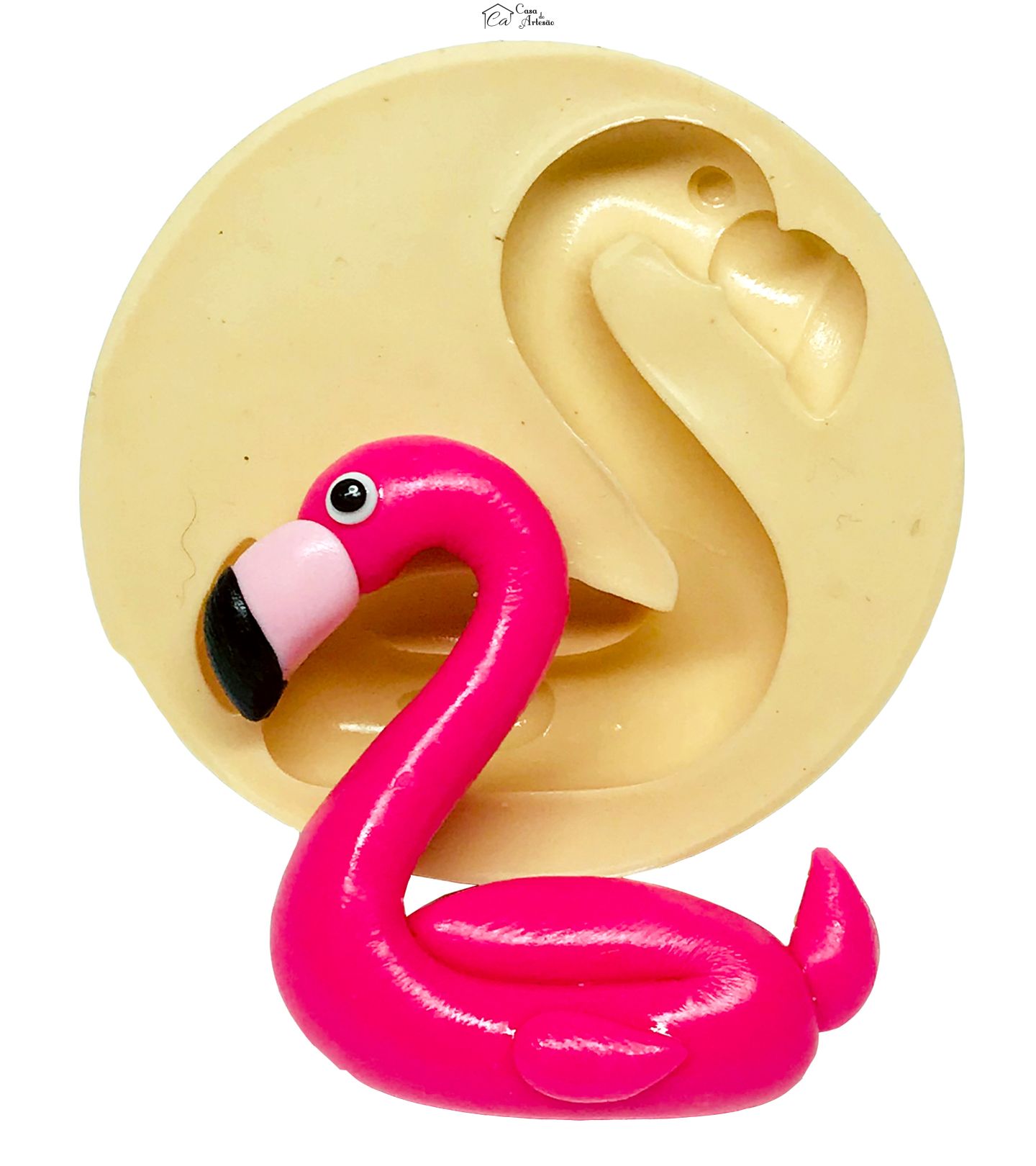 Molde de silicone - Pool Party - Boia Flamingo - Media - P626