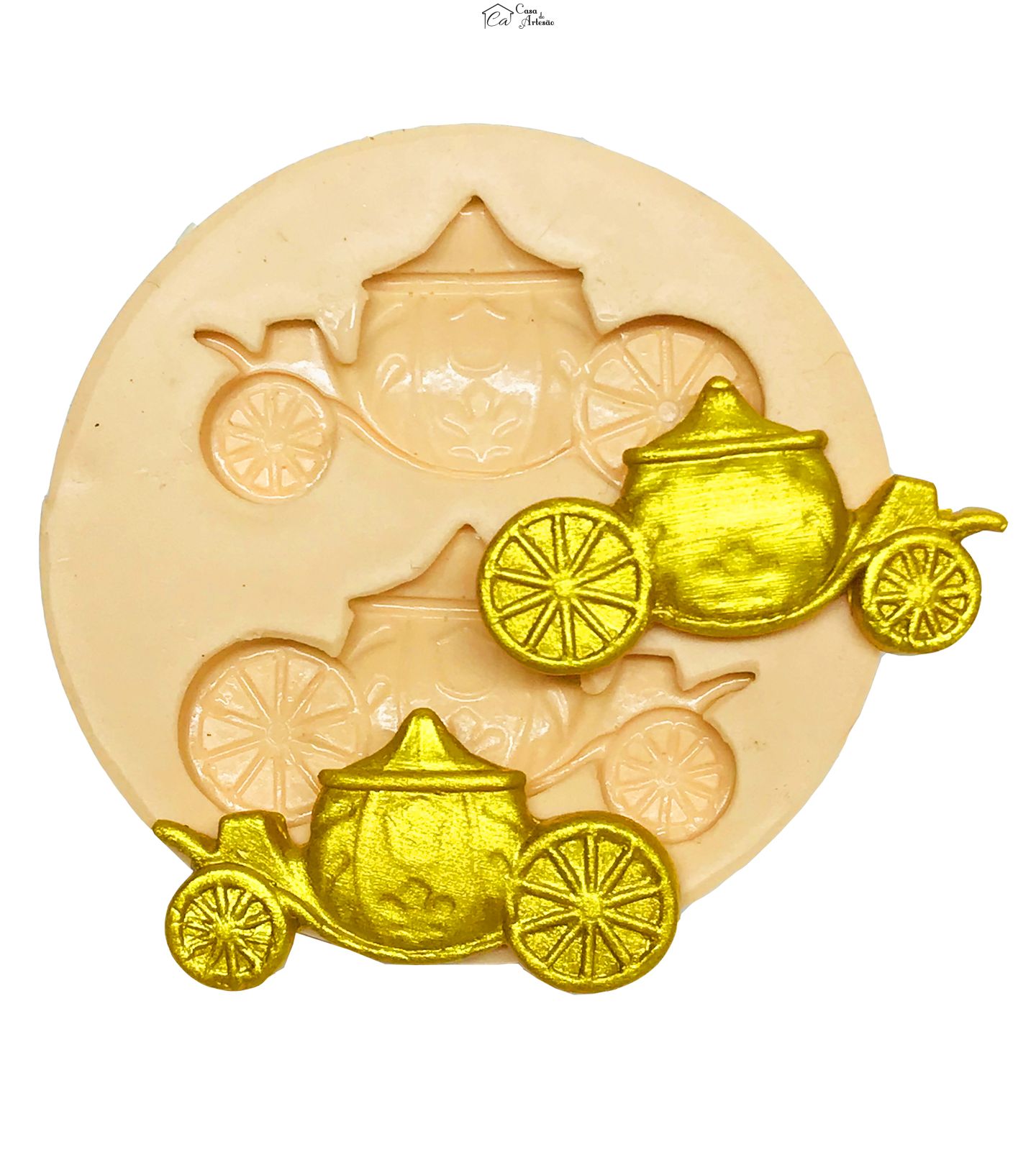 Molde de silicone - Carruagens - 02 Tipos - P581