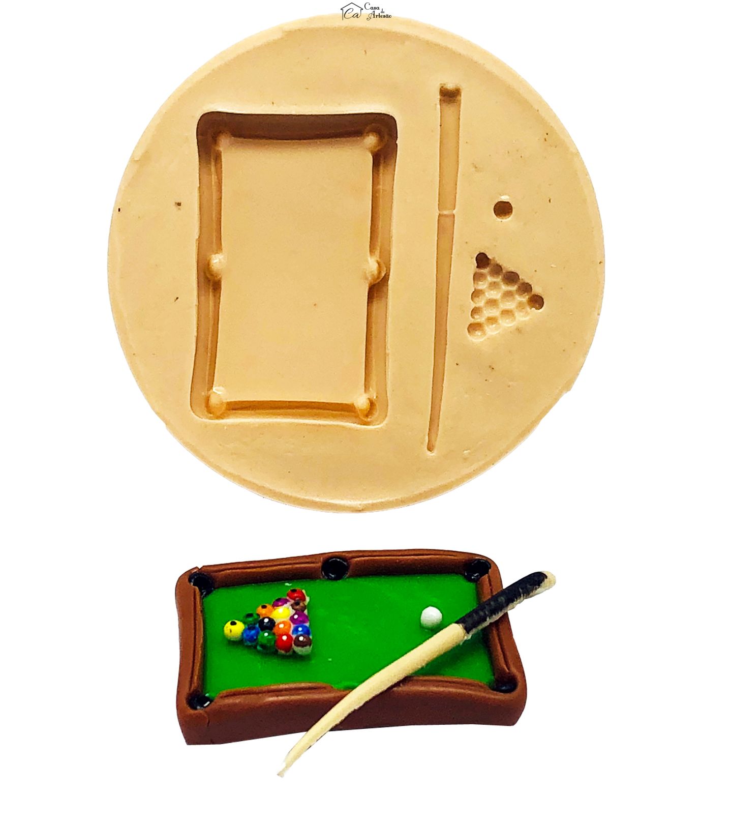 Molde de silicone - Bilhar e Sinuca - Mesa - Media - P798