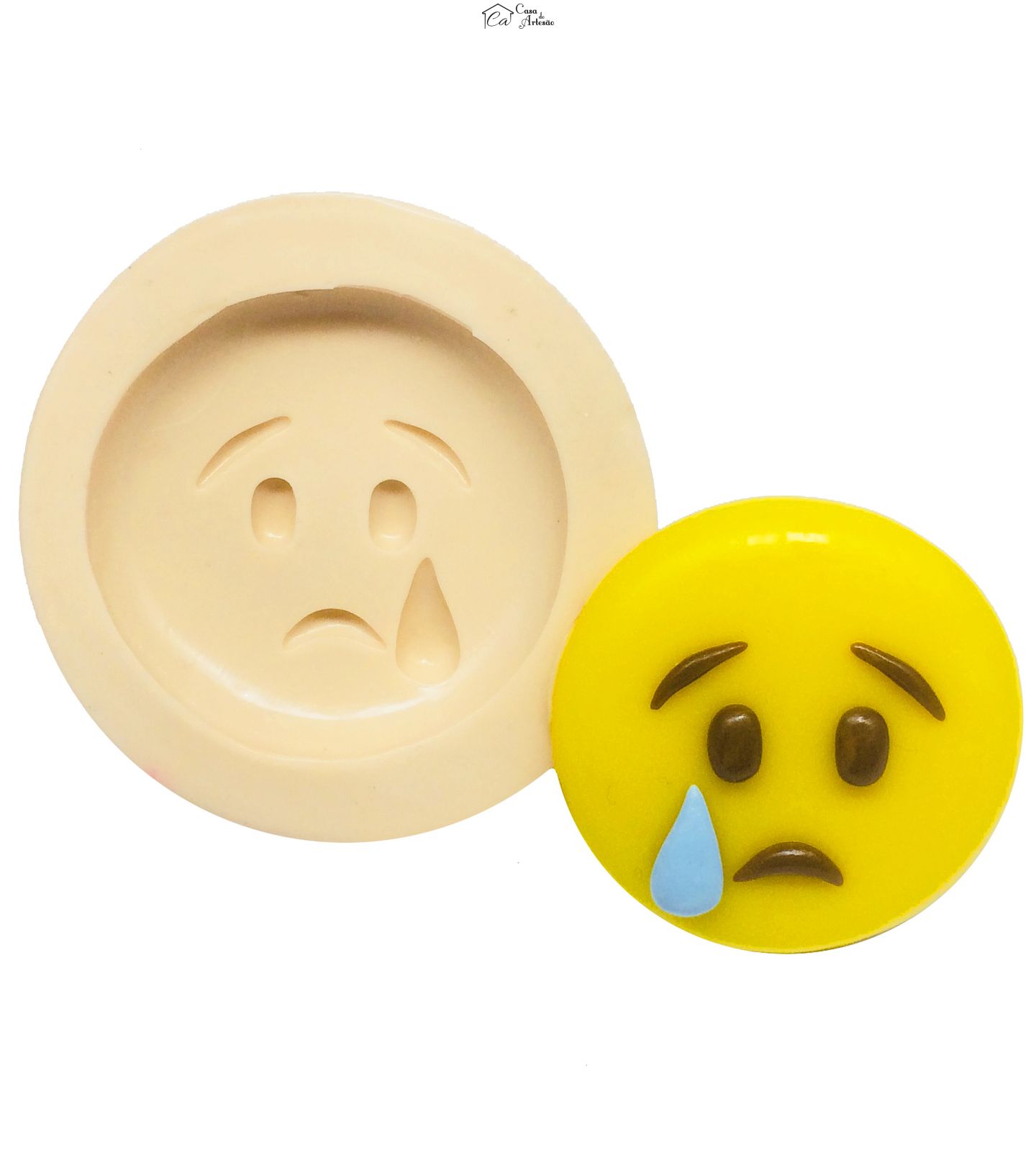 Molde de silicone - Emoji O filme - Será que me ferrei? - Grande - P324