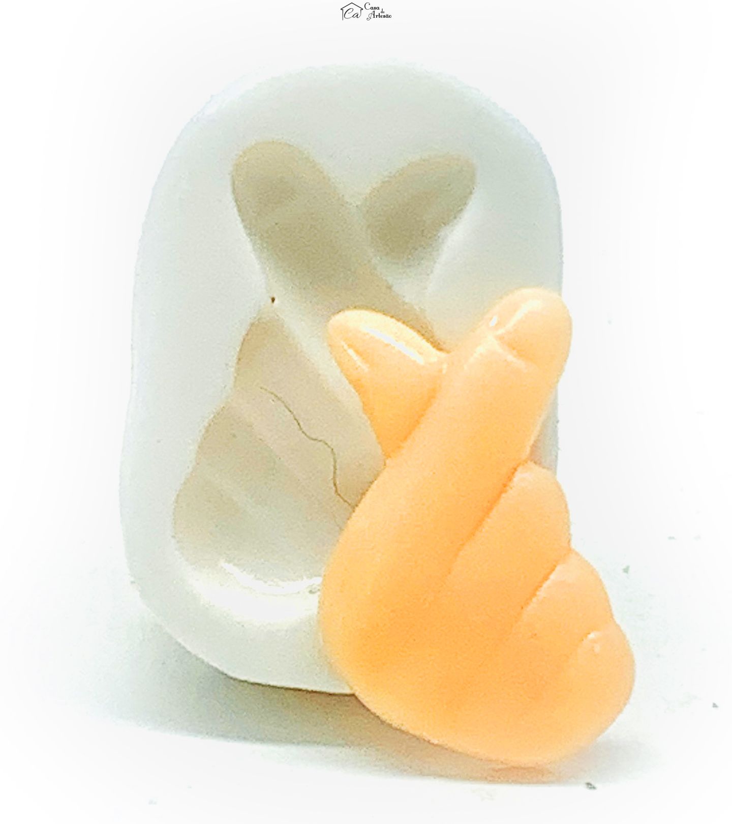 Molde de silicone - Finger Heart - Pequeno - P1146