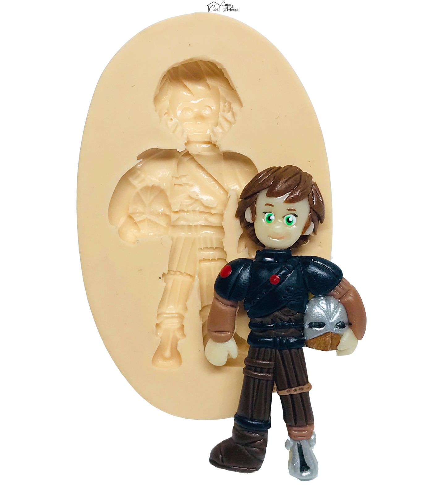 Molde de silicone - Como Treinar seu Dragão - Soluço - Medio - P585