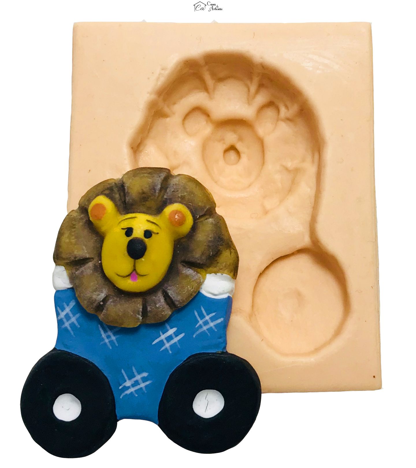 Molde de silicone - Leao no Carrinho - P78