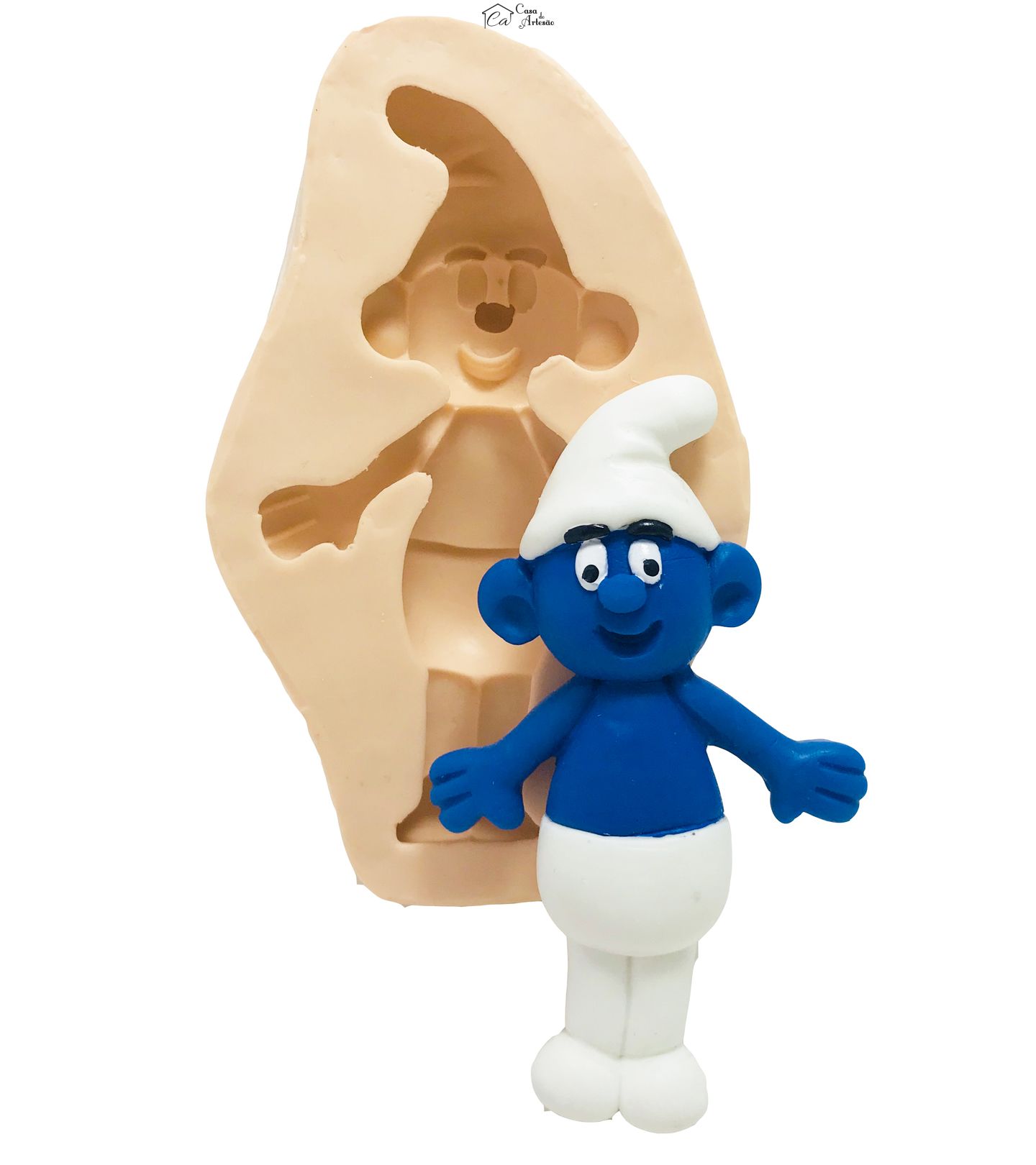 Molde de silicone - Smurf - Smurf - P127
