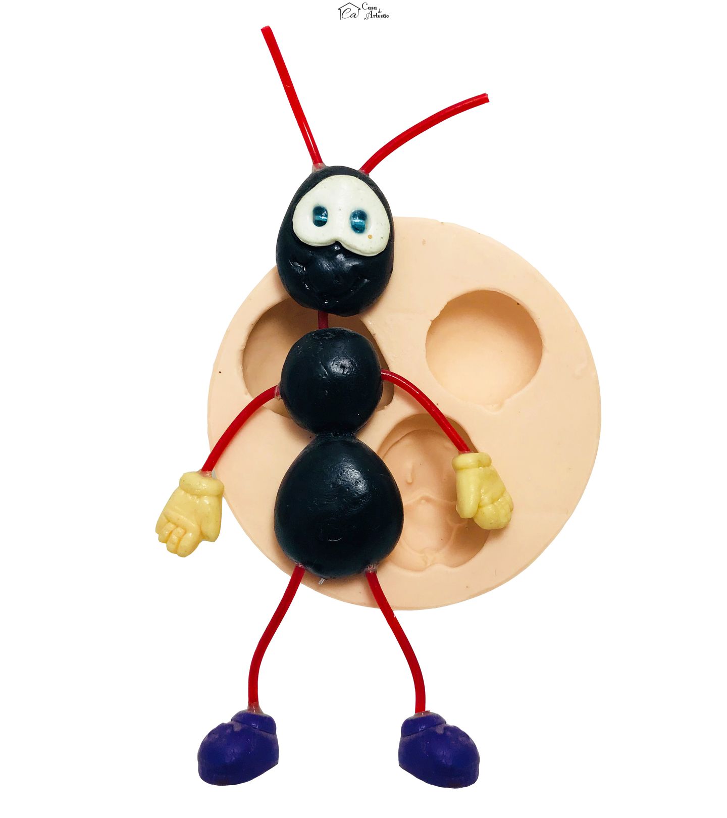 Molde de silicone - Smilinguido Grande - Sem Mãos e Sapatos