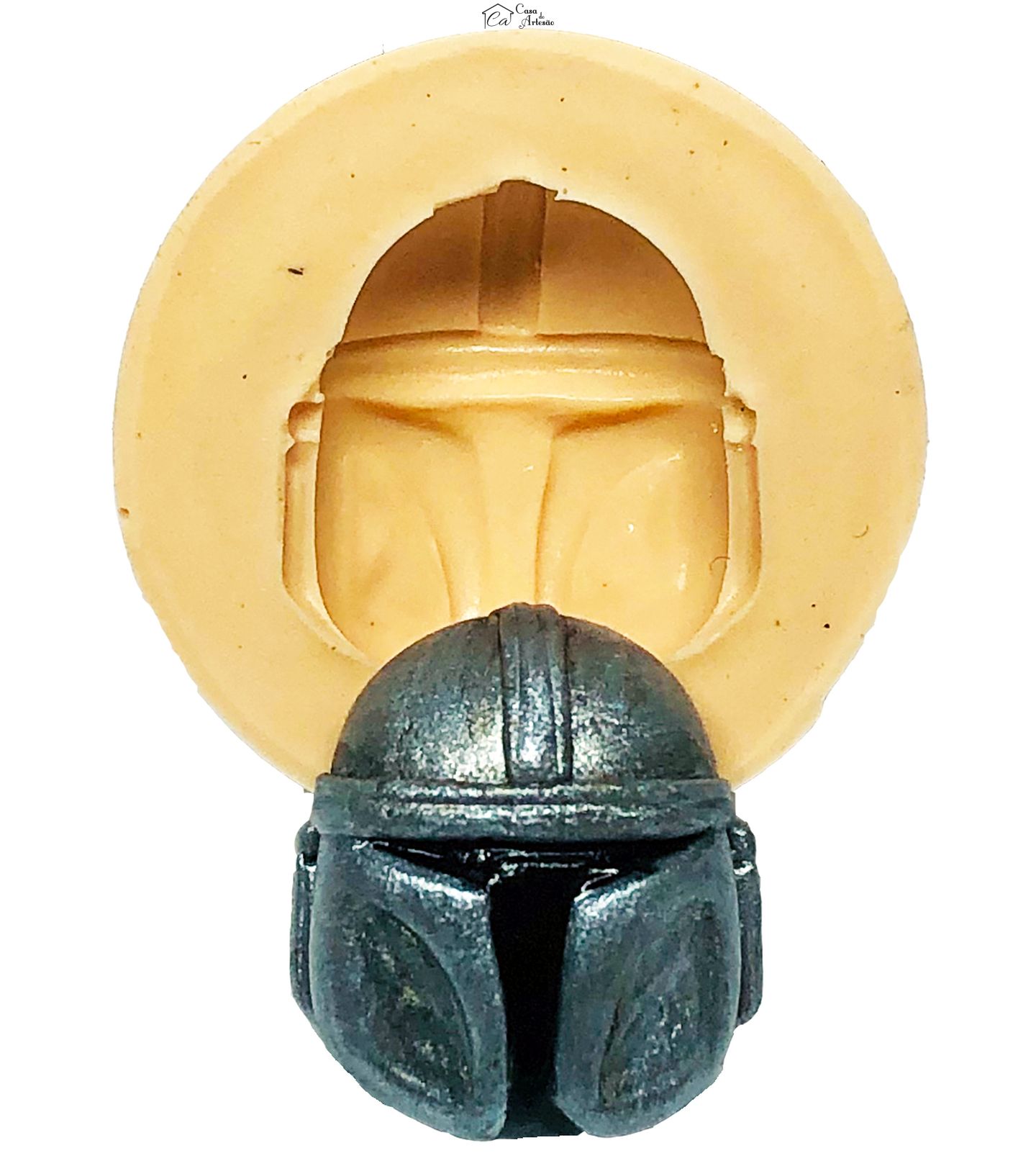 Molde de silicone - Mandalorian - Rosto - Pequeno - P735