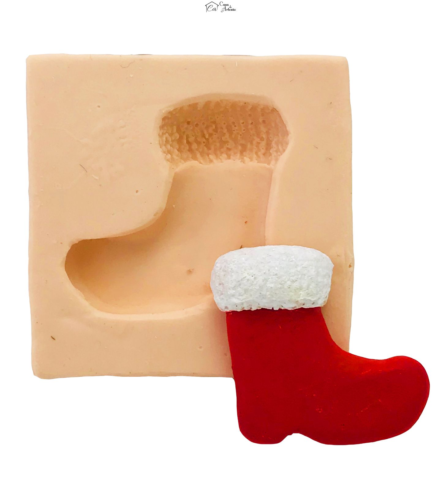 Molde de silicone - Bota Papai Noel - P102