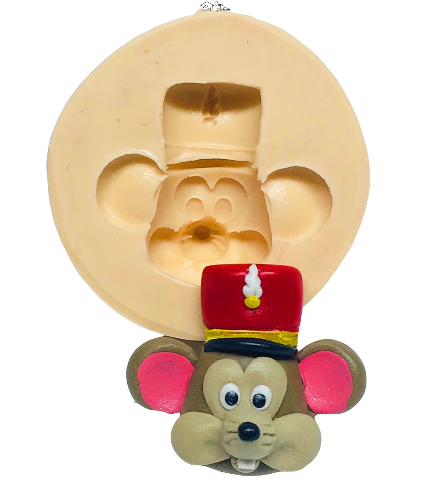 Molde de silicone - Dumbo - Rosto Timothy Mouse - Medio - P550