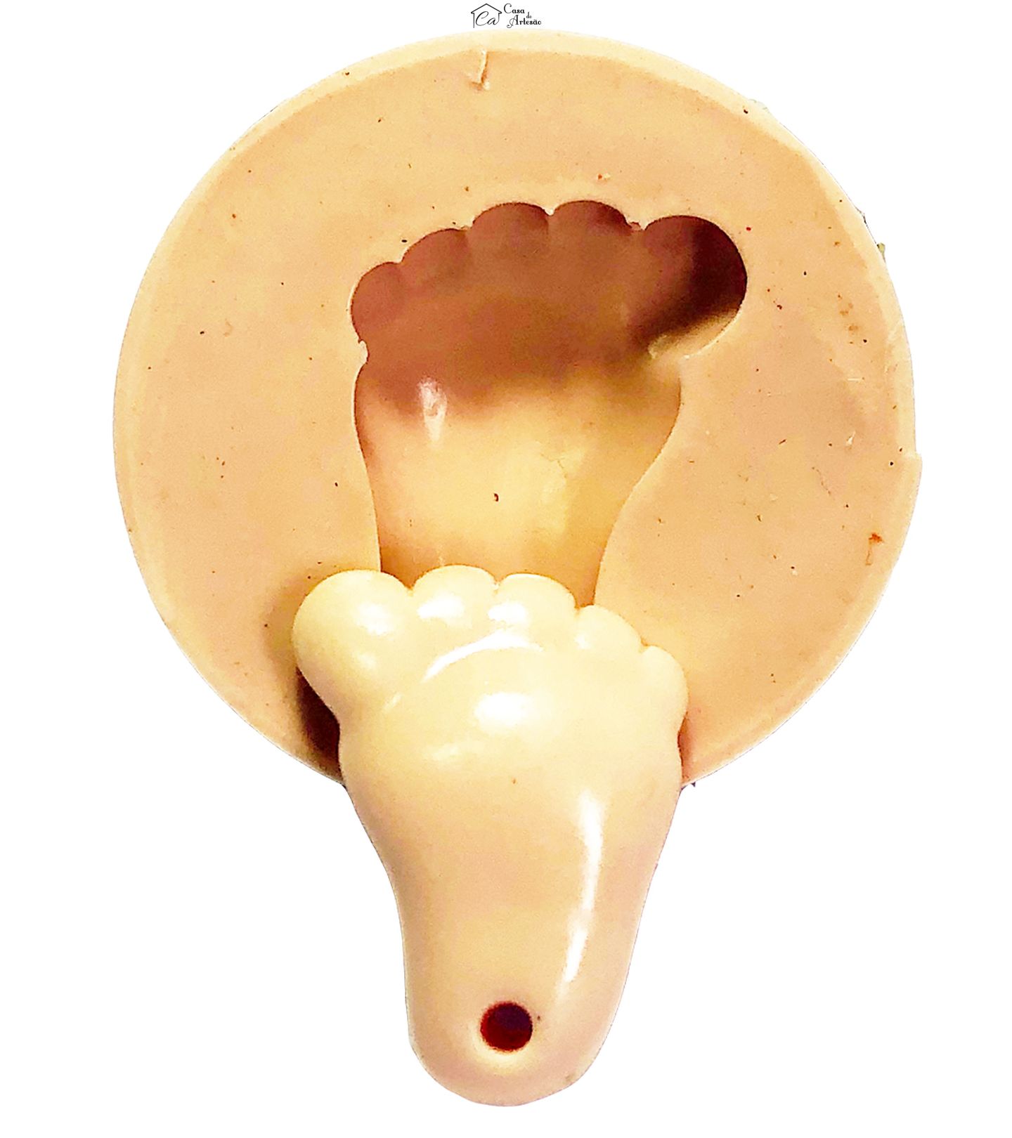 Molde de silicone - Joias - Pingente Pé - P712 / P881