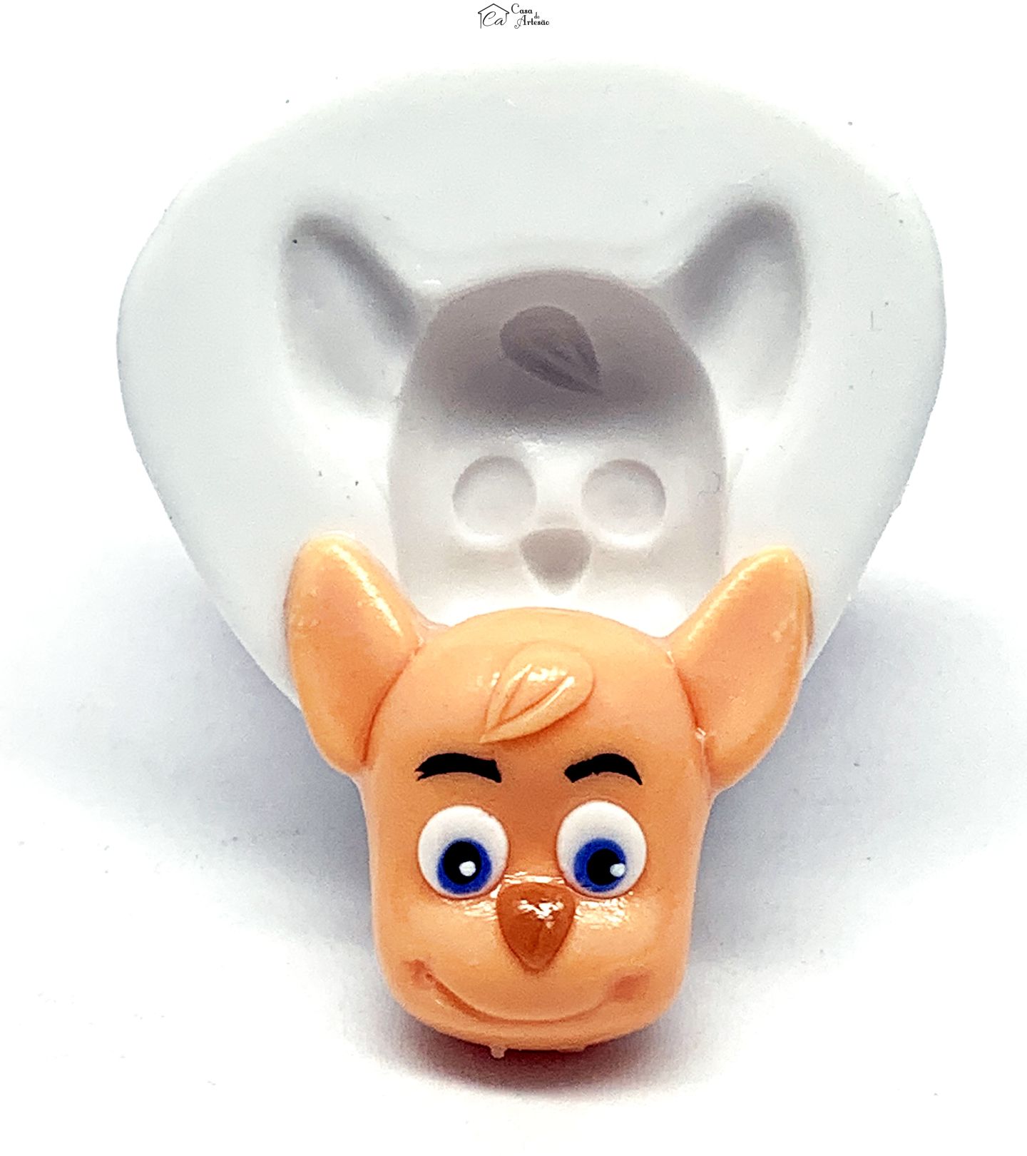 Molde de silicone - Festa de Palavras - Rosto Kip - Pequeno - P1197