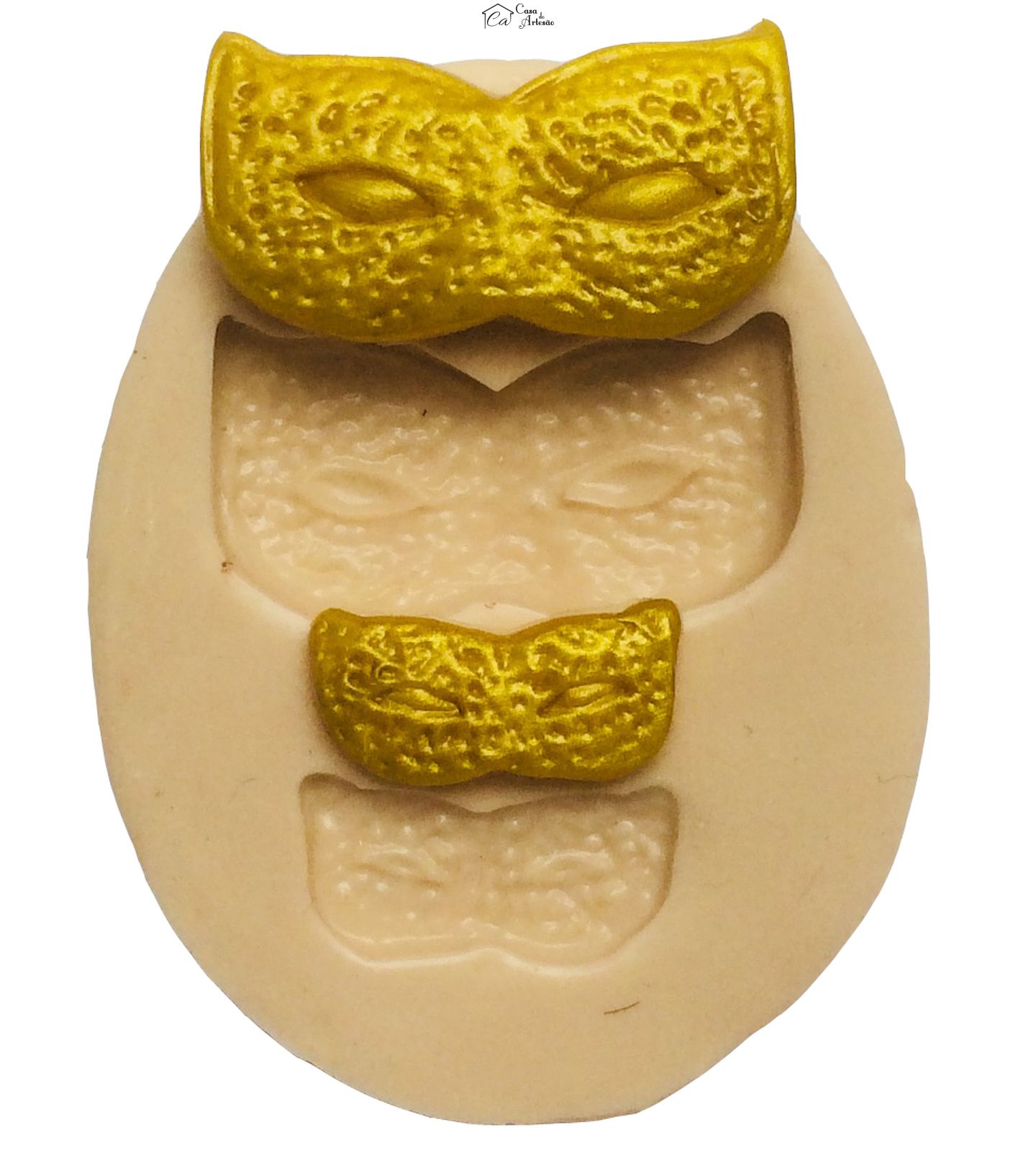 Molde de silicone - Mascara - 2 tamanhos - P199