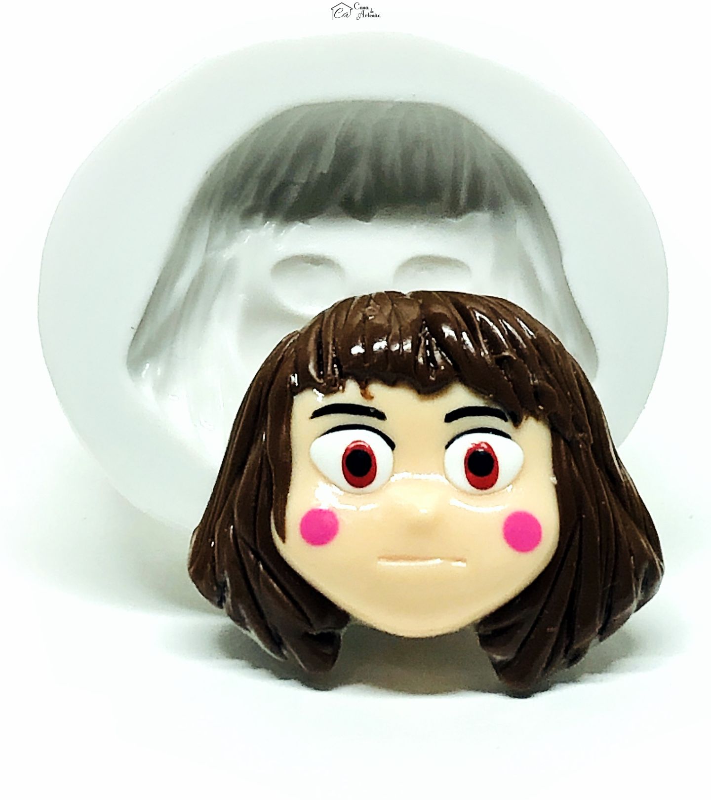 Molde de silicone - Sans Undertale - Rosto Chara - Grande - P1041