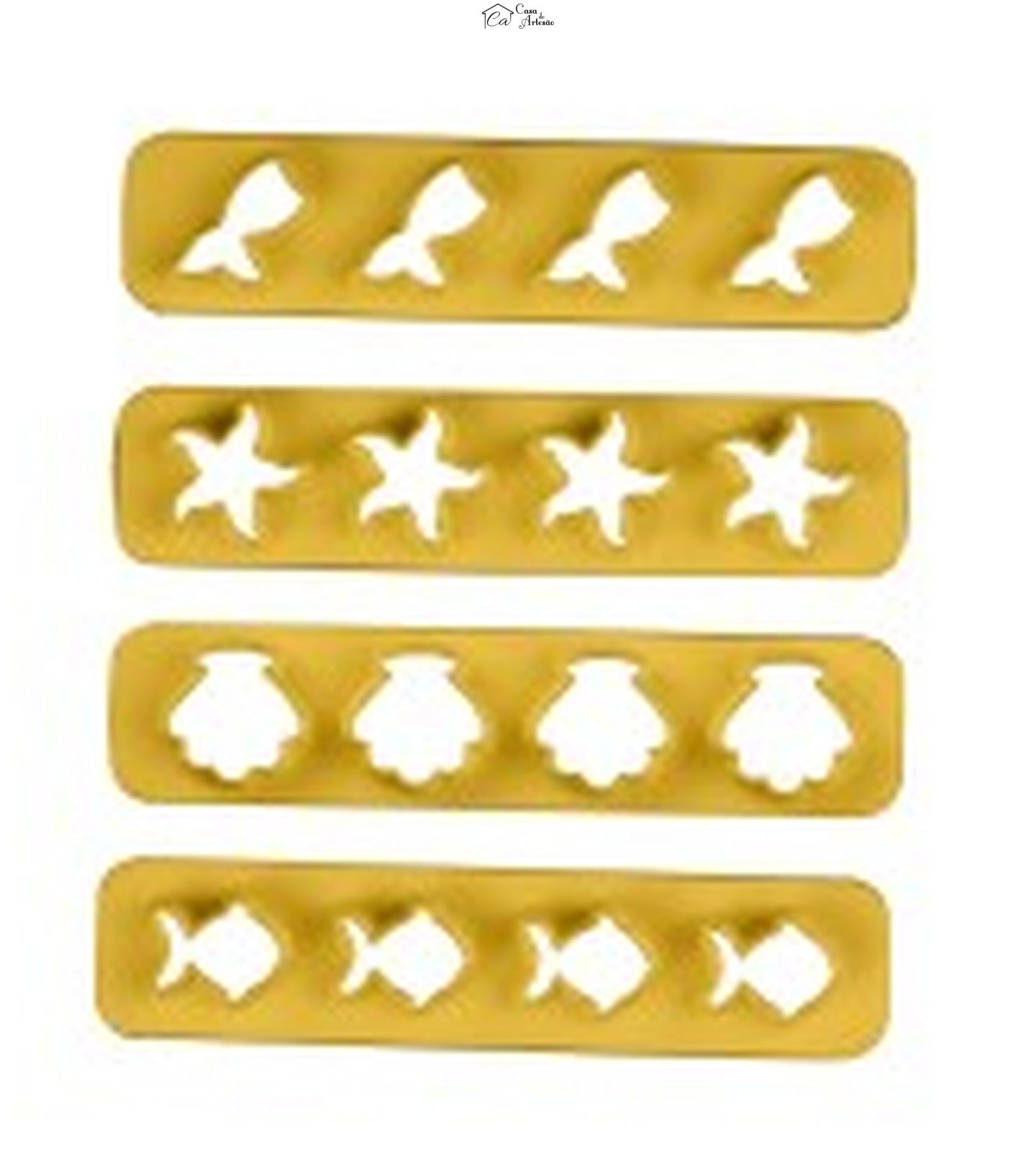 Cortador Blue Star - Kit Reguas Miniaturas 4 - c/ 04 Pç (Fundo do Mar)- Cod.9314