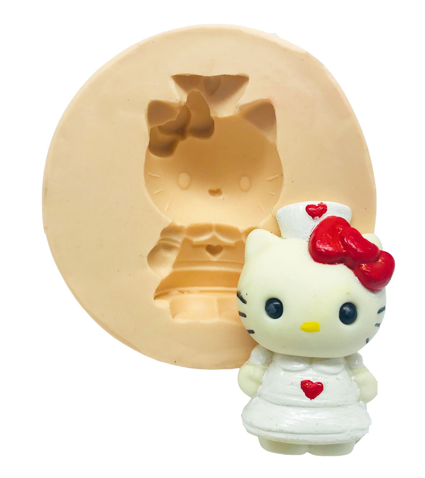 Molde de silicone - Hello Kitty Enfermeira