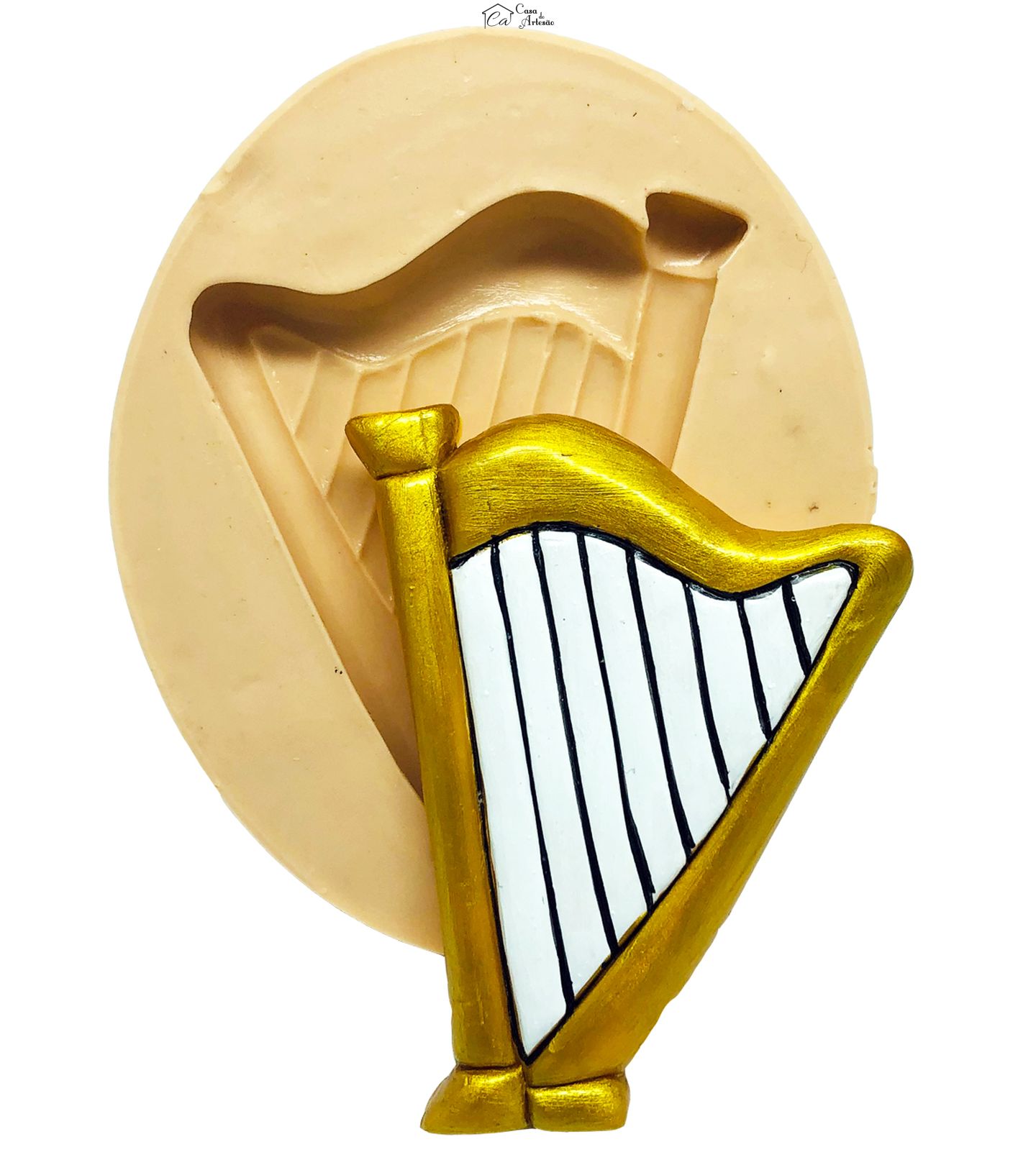 Molde de silicone - Harpa - Grande - P842