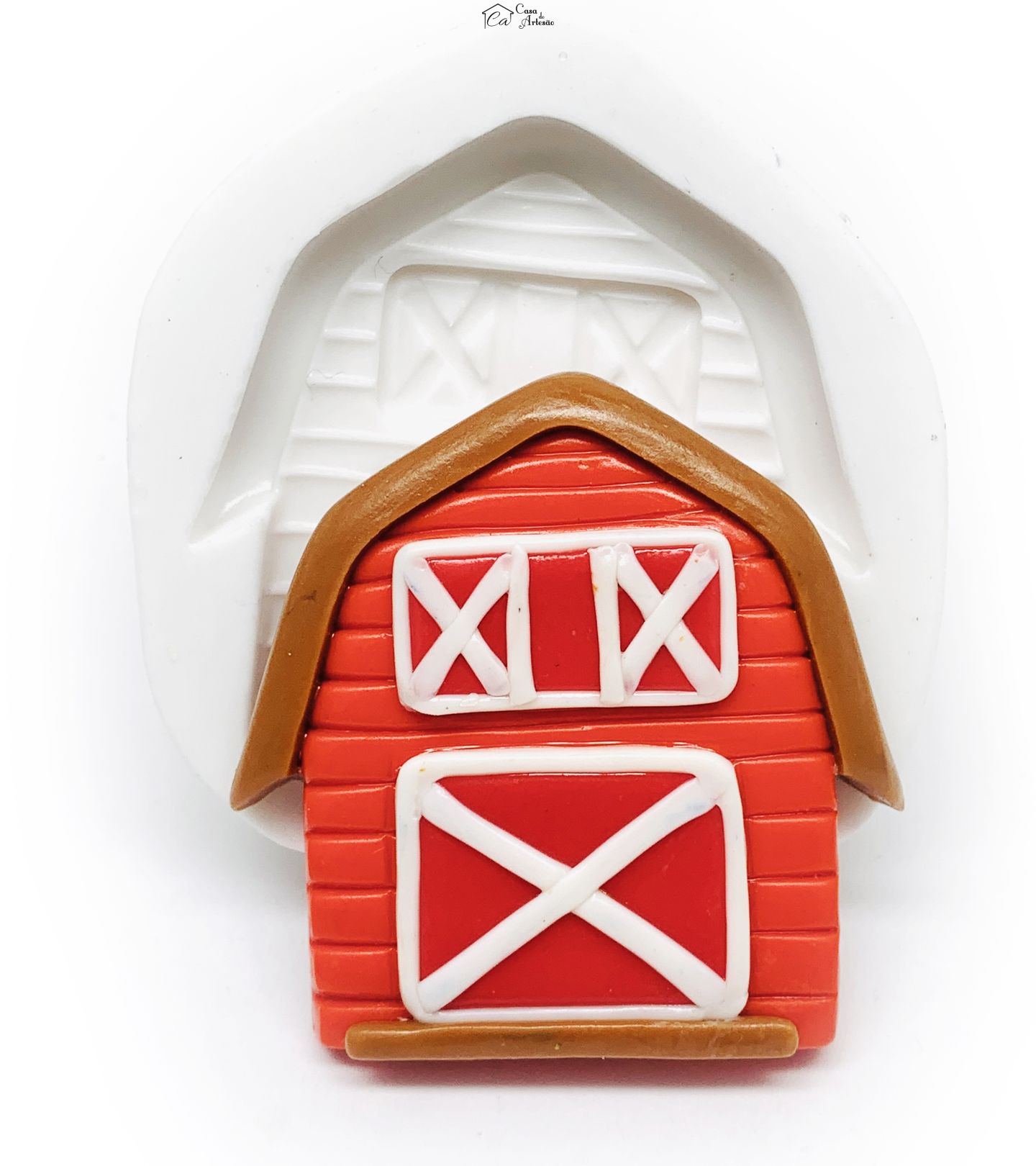 Molde de silicone - Fazendinha - Celeiro - Grande - P1212