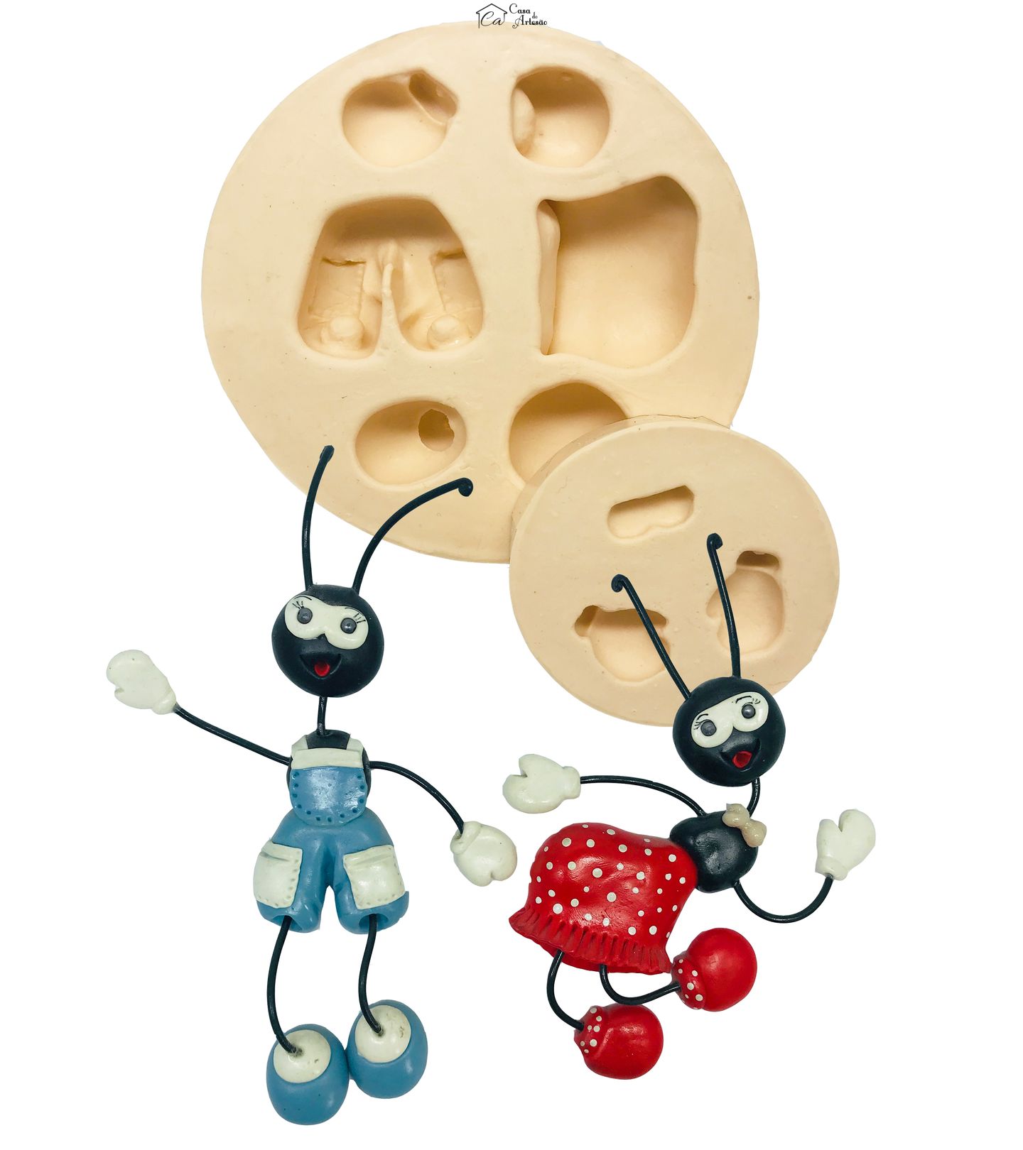 Molde de silicone - Casal de Formigas