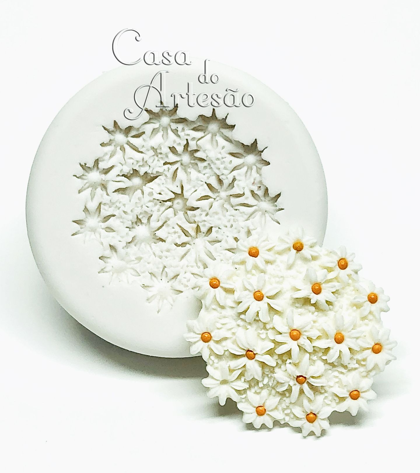Molde de silicone - Floral - Margaridas - P894