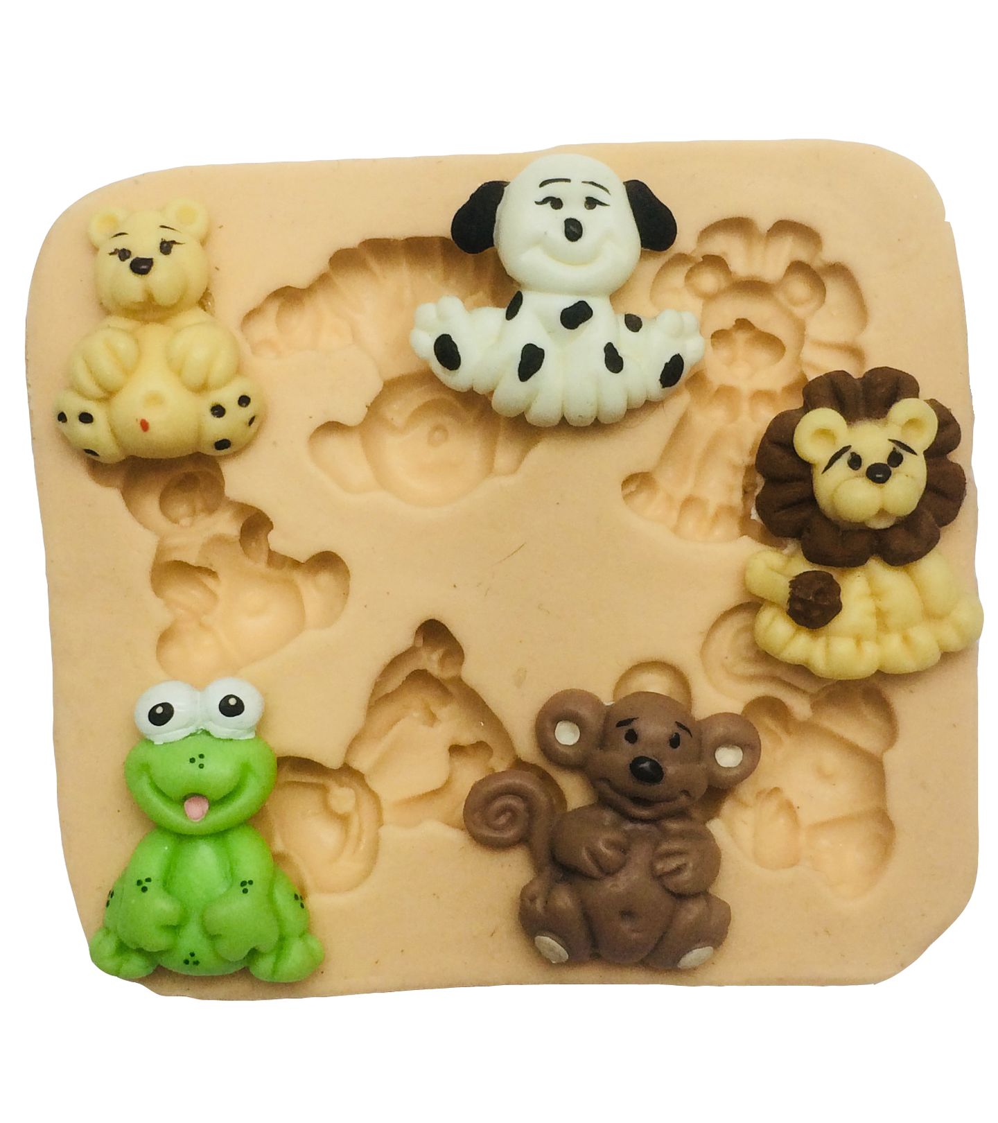 Kit Animais (Sapo, Urso, Cao, Leao e Macaco) - P151