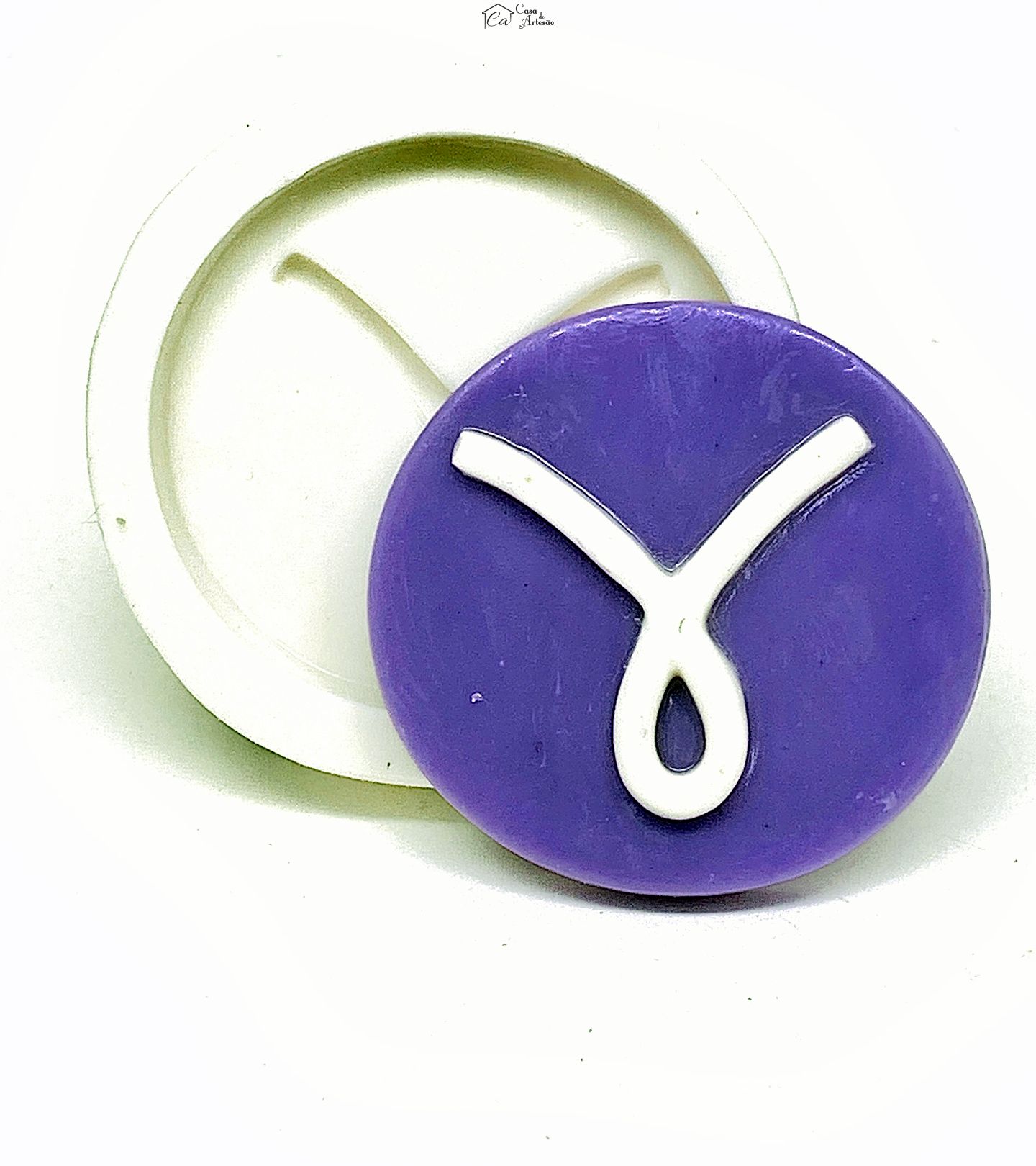 Molde de silicone - Horoscopo - Simbolo - Aries - Grande - P1132