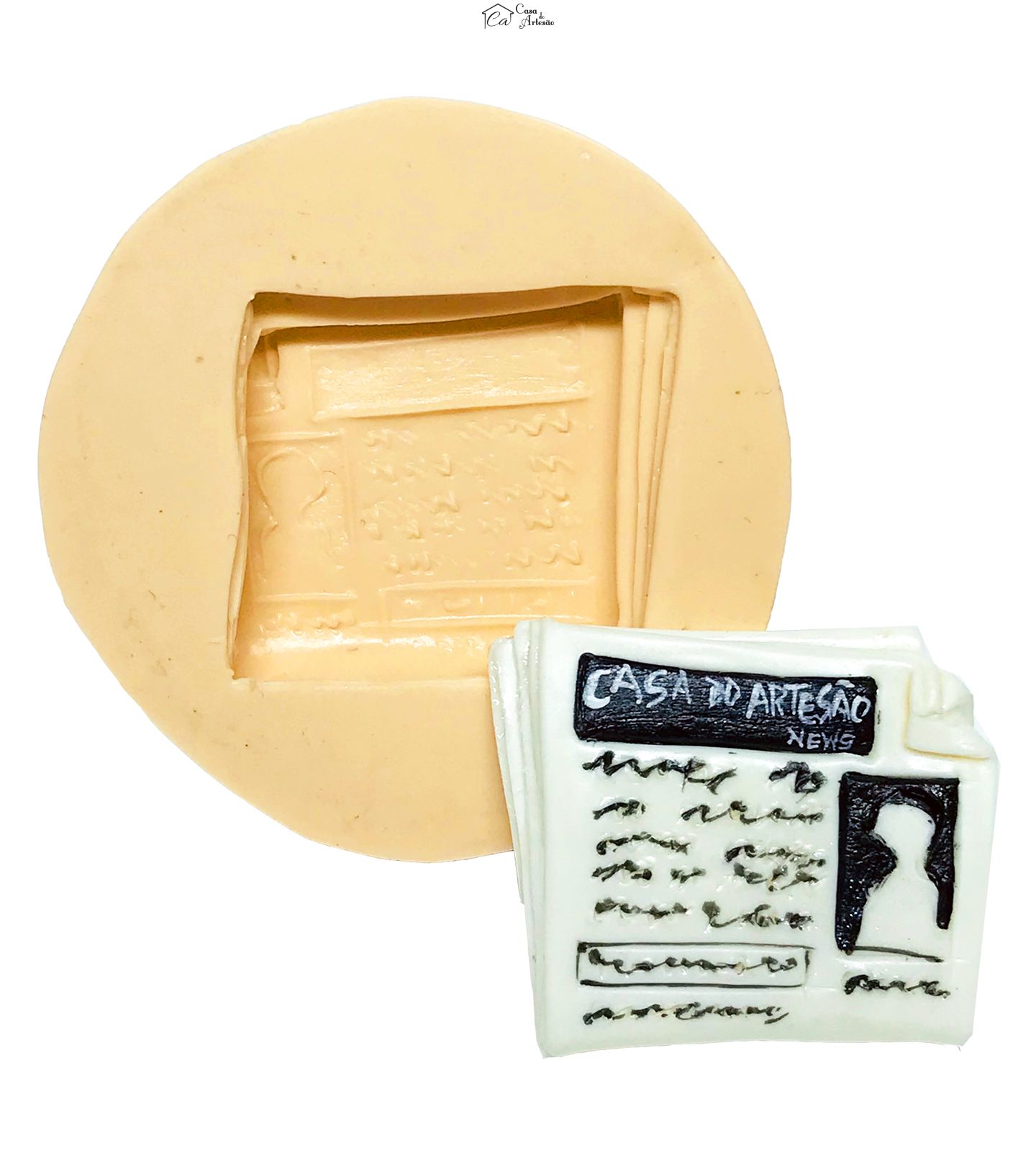 Molde de silicone - Jornal