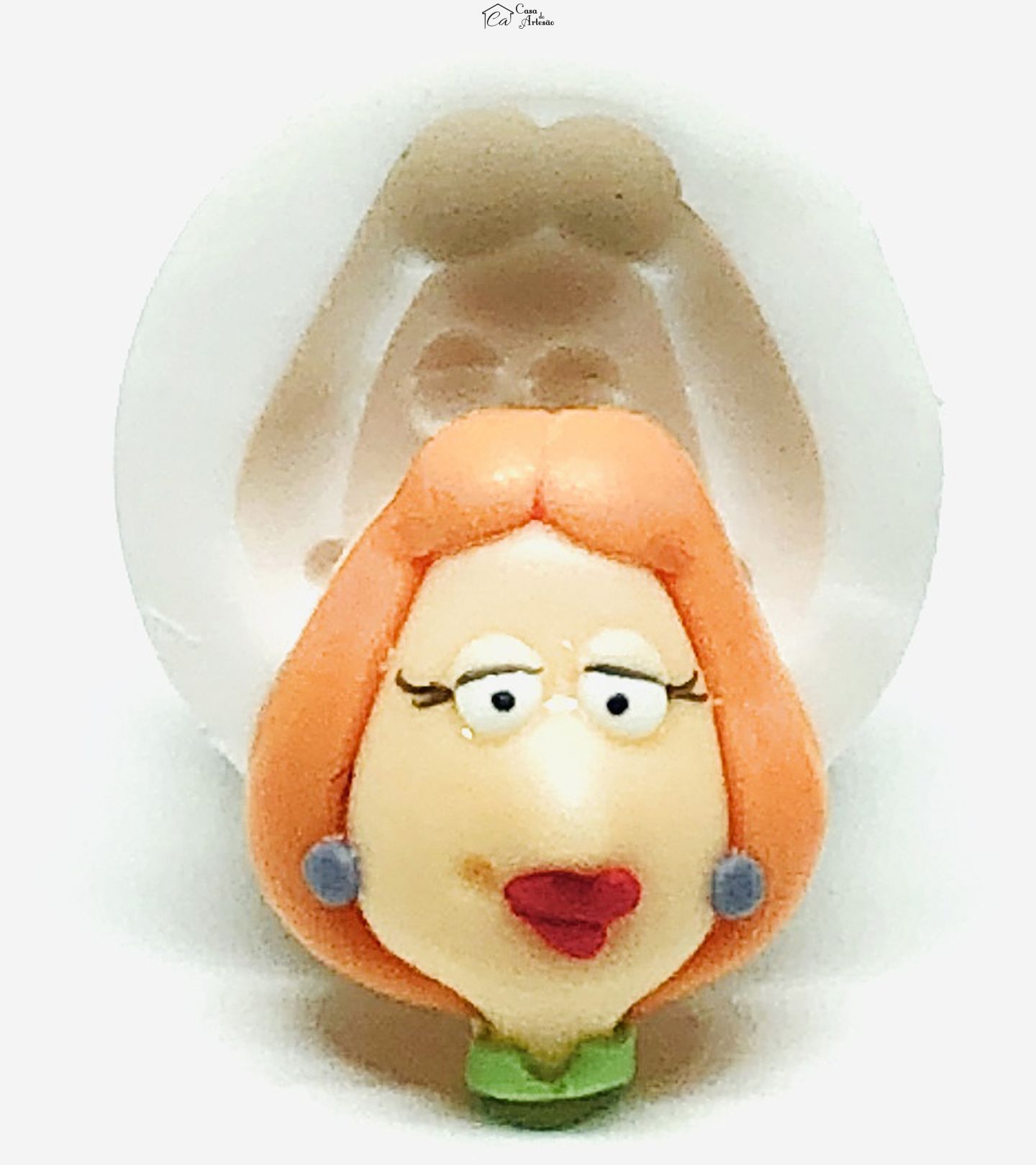 Molde de silicone - Uma Familia da Pesada - Rosto Lois - Pequeno - P967