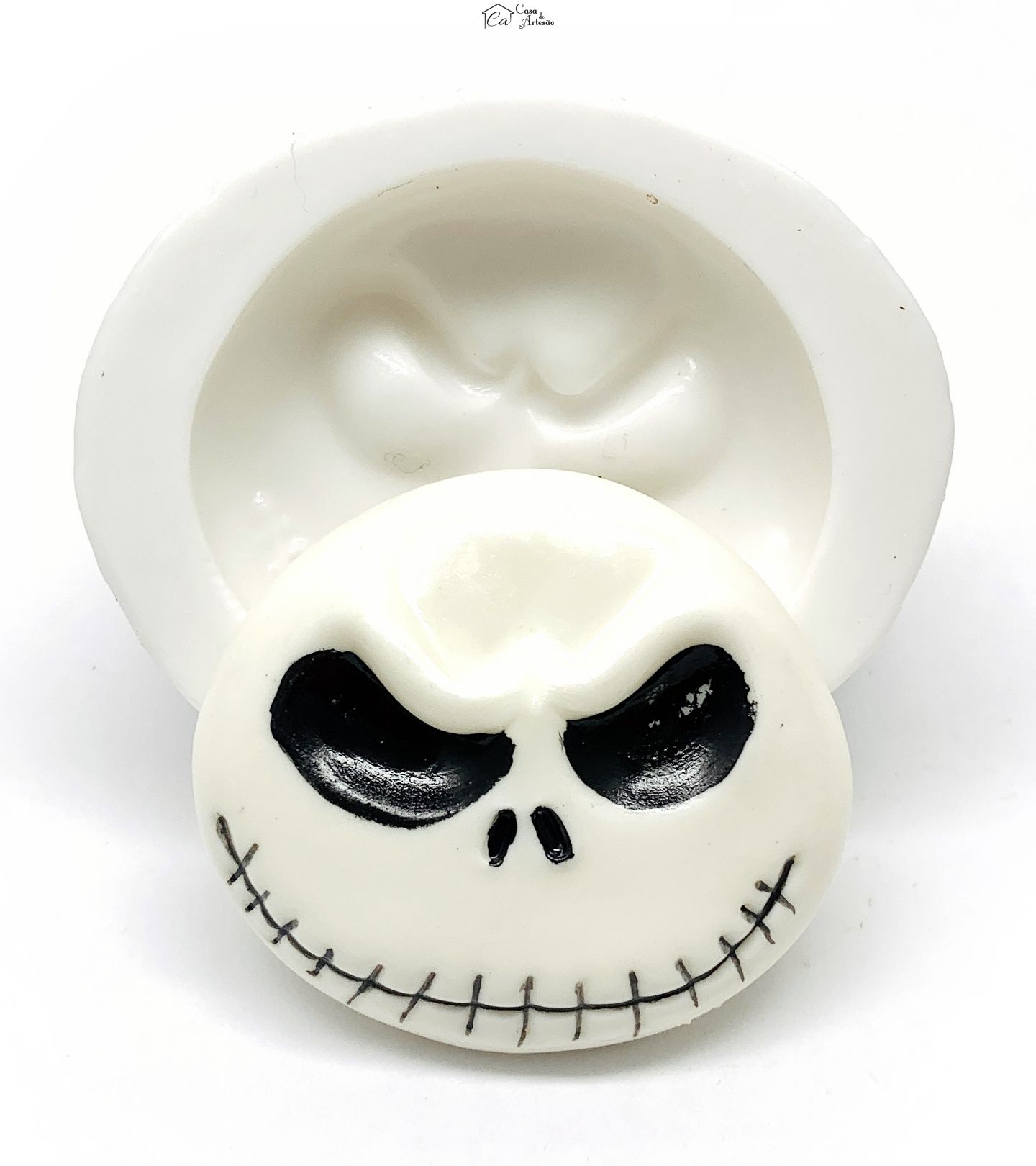 Molde de silicone - O Estranho Mundo de Jack - Rosto Jack - Grande - P1223
