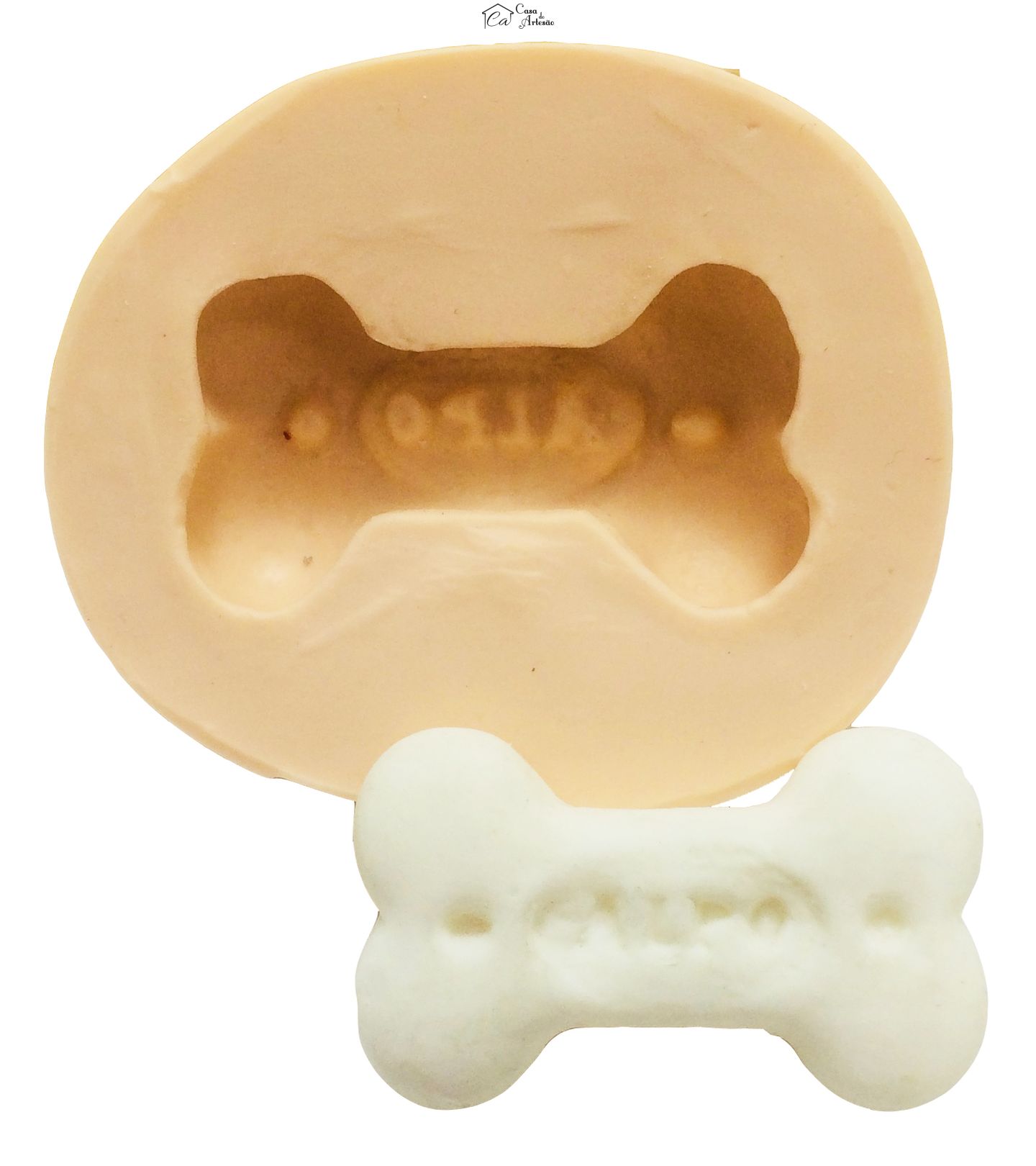 Molde de silicone - Osso