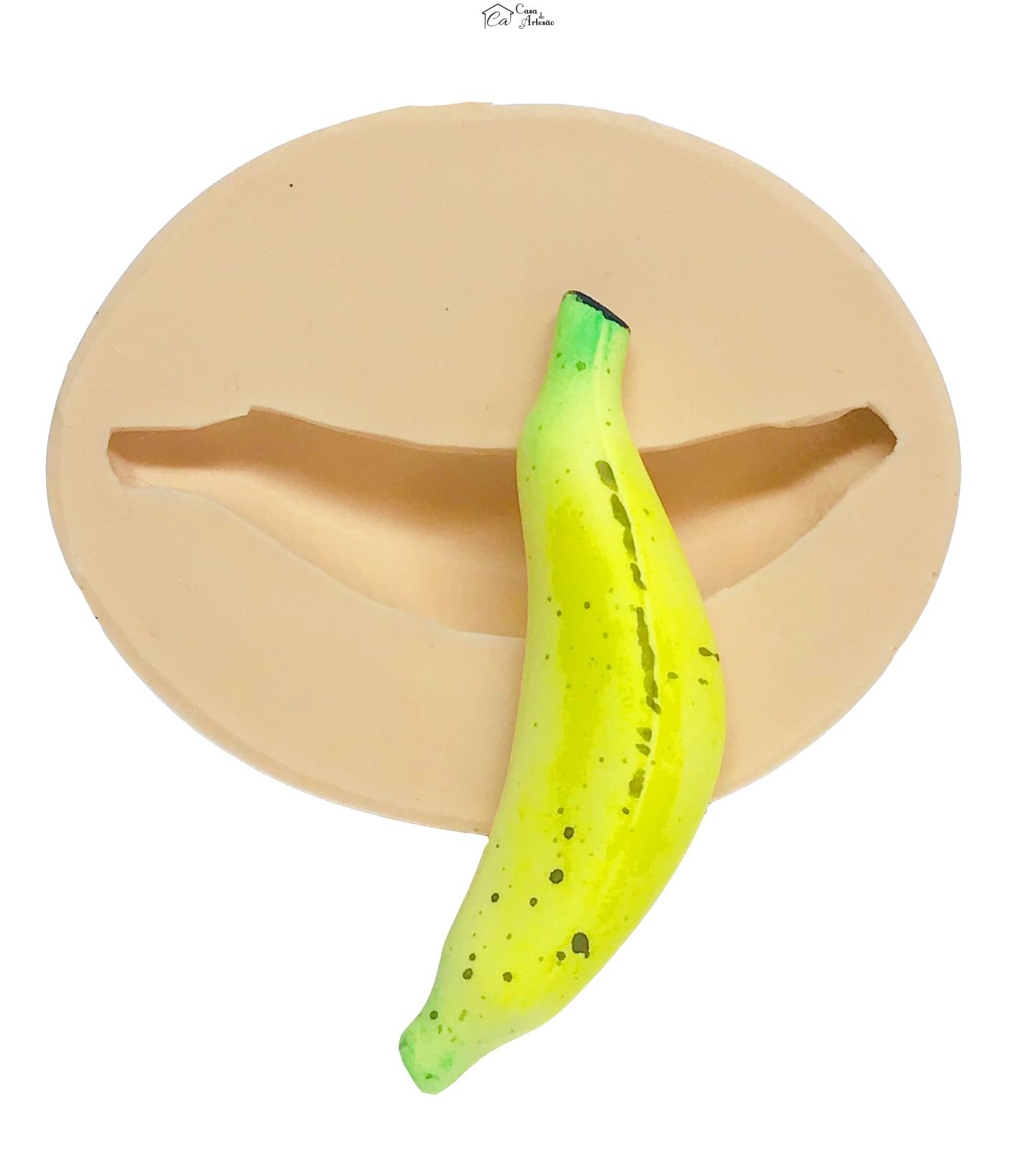 Molde de silicone - Banana - Media - P519