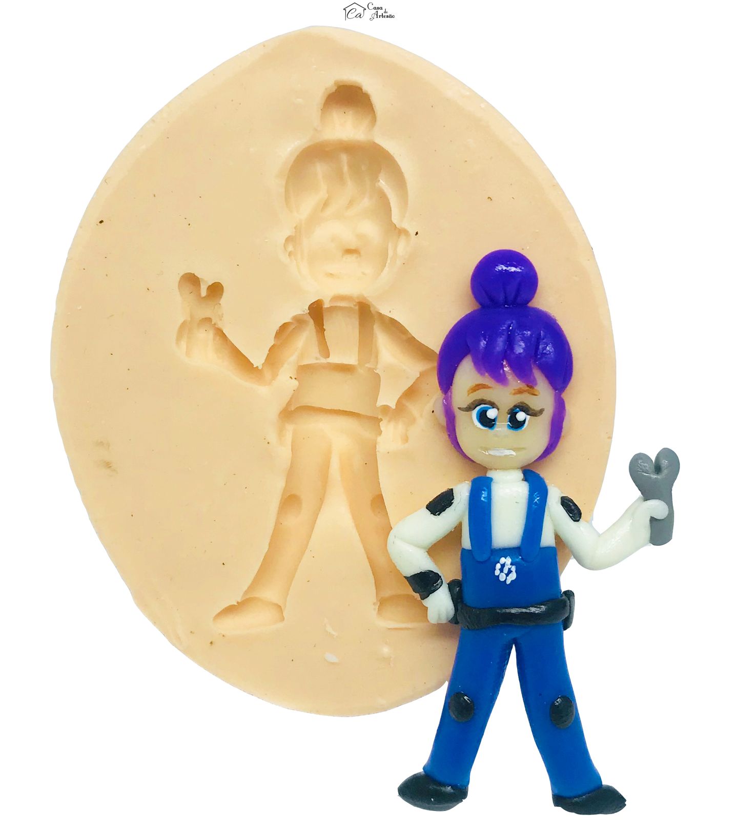 Molde de silicone - Blaze and the Monster Machines - Gabi - Media - P477