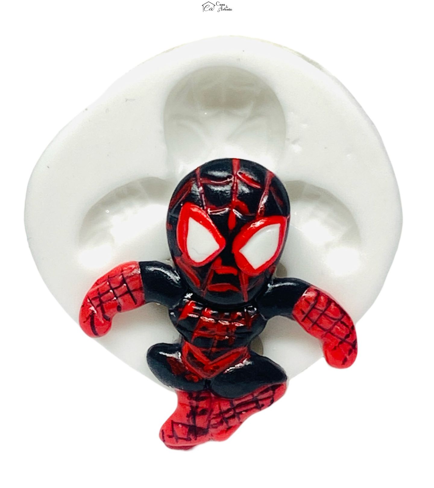 Molde de silicone - Homem Aranha - Miles Morales - Pequeno - P1235