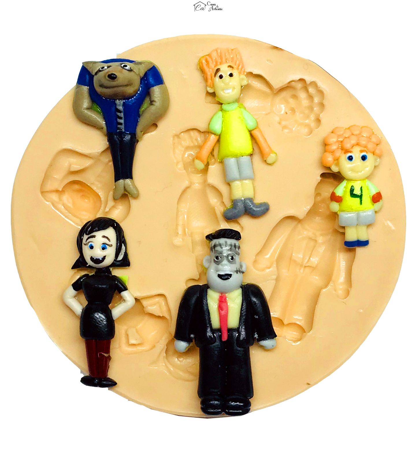 Molde de silicone - Hotel Transilvania - Personagens - Pequeno - P595